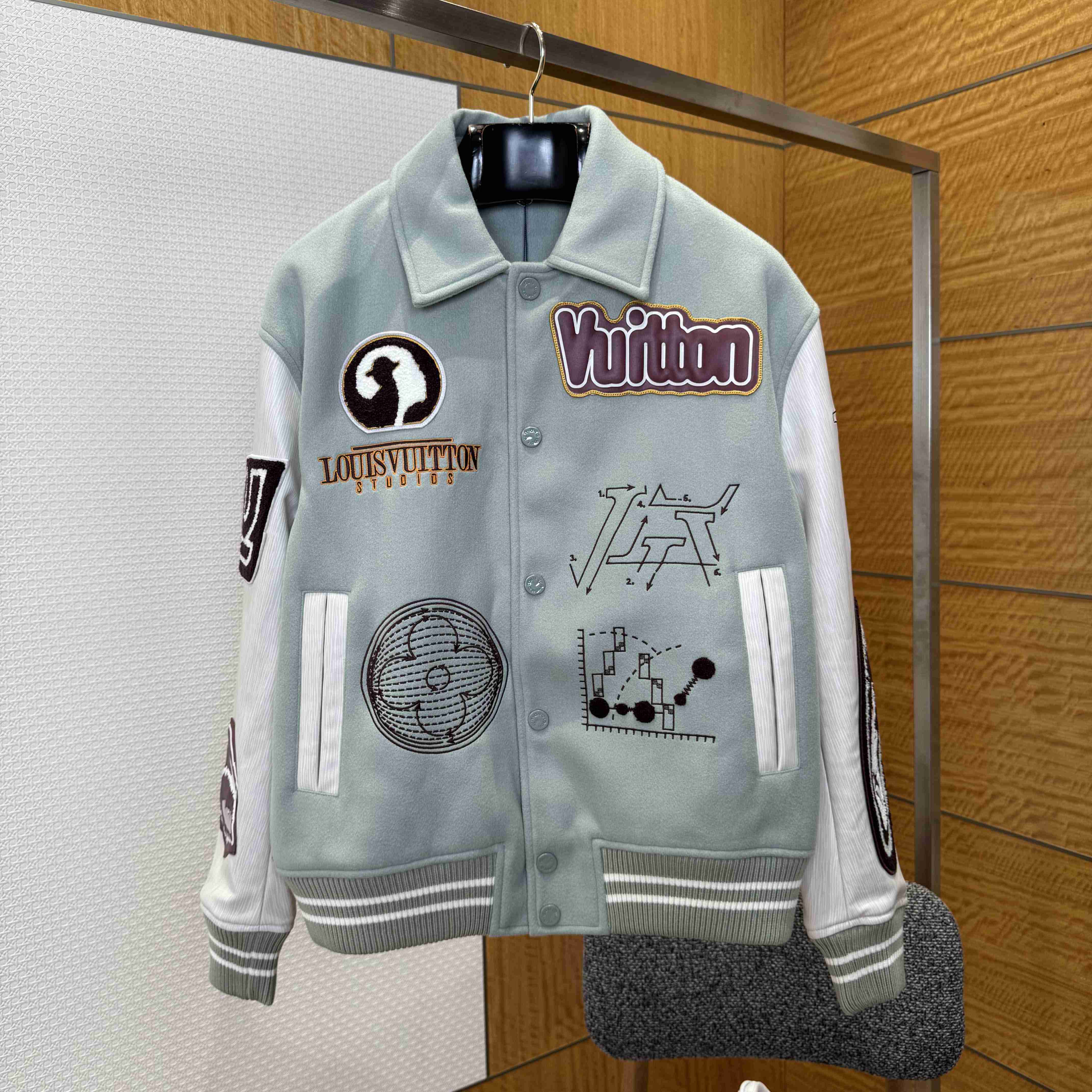 Louis Vuitton Varsity Leather Blouson   1ABY6D - FashionPlug