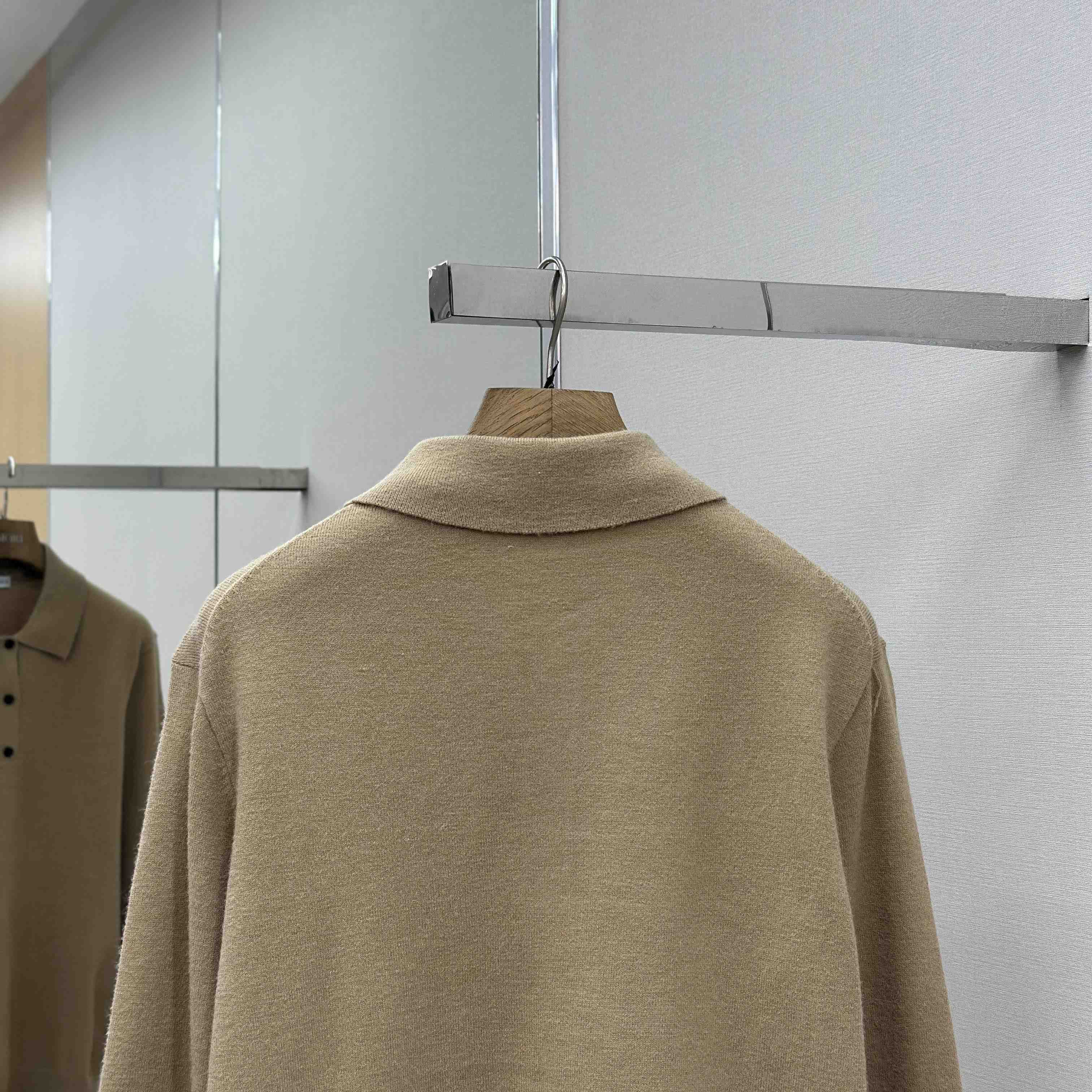 Burberry Long-sleeve Cashmere Blend Polo Shirt - FashionPlug