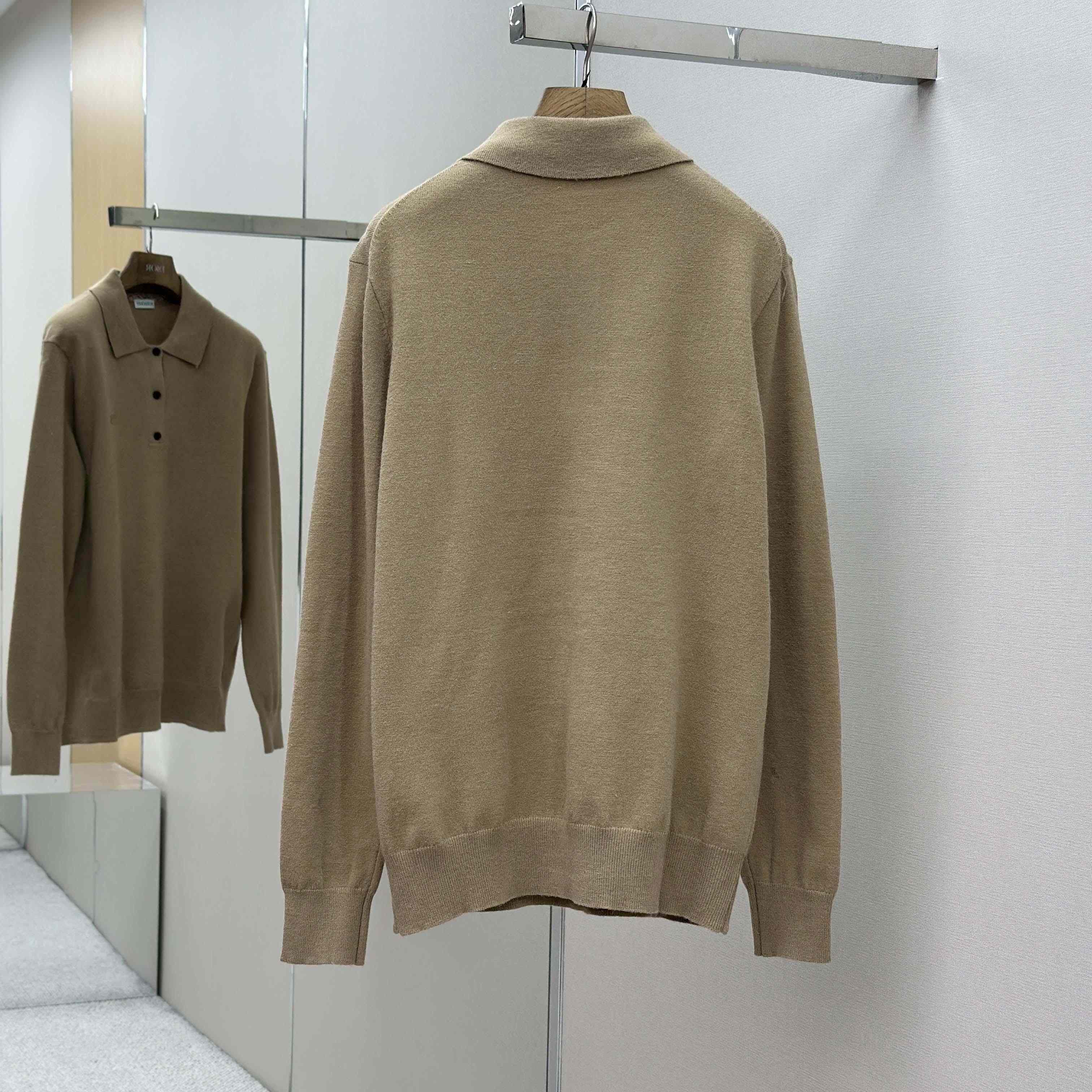 Burberry Long-sleeve Cashmere Blend Polo Shirt - FashionPlug