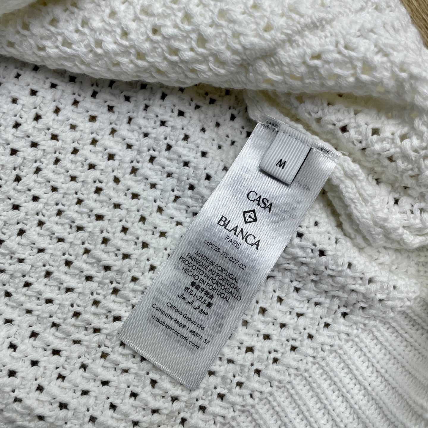 Casablanca Cotton Tennis Short Sleeve Crochet Shirt    D0103 - FashionPlug