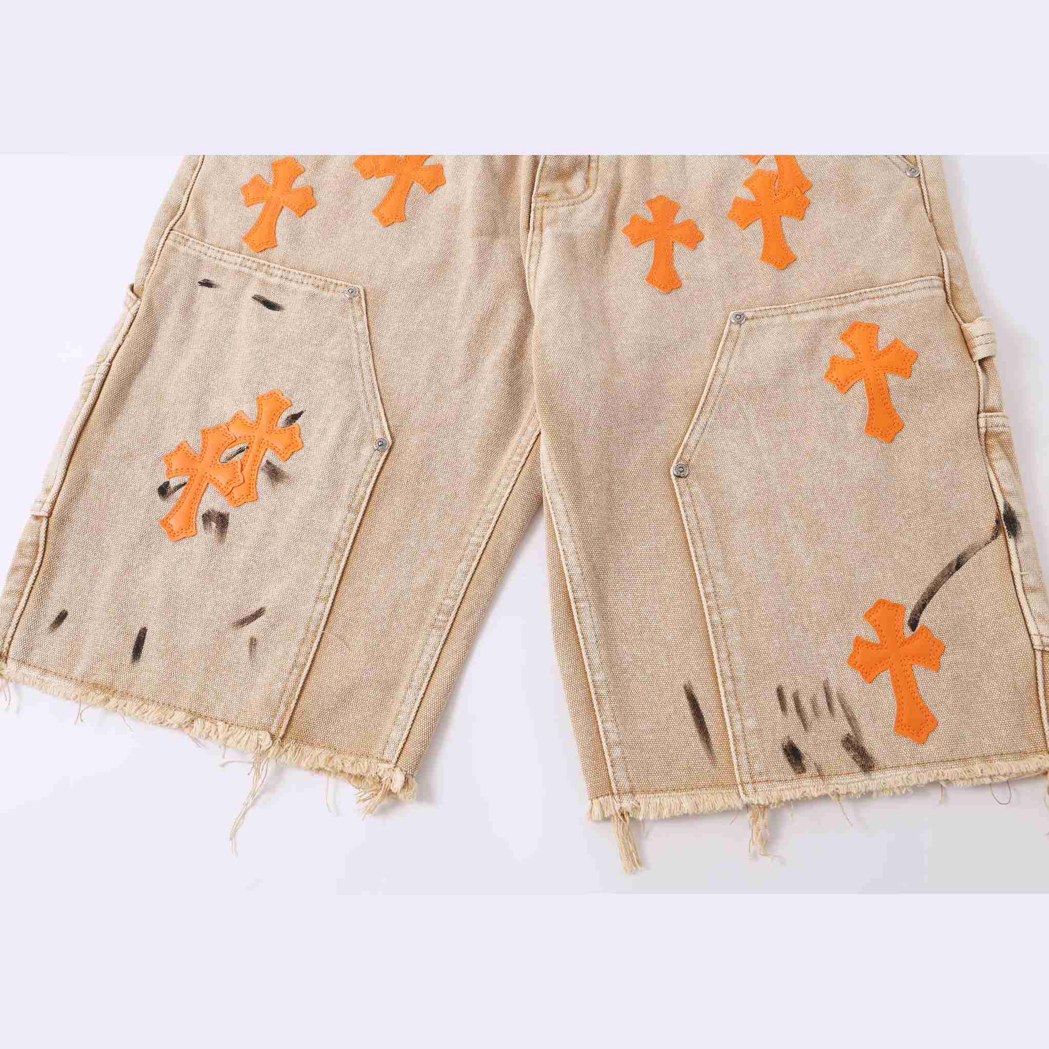 Chrome Hearts Denim Shorts - FashionPlug