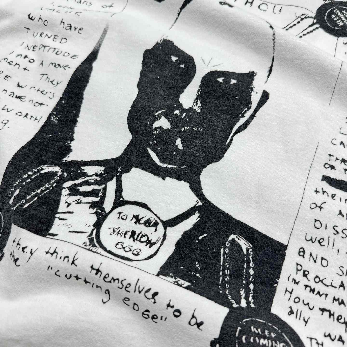 Enfants Riches Déprimés Do What Thou Wilt Long-Sleeve T-Shirt 'Faded White' - FashionPlug