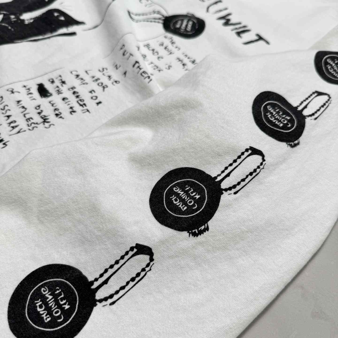 Enfants Riches Déprimés Do What Thou Wilt Long-Sleeve T-Shirt 'Faded White' - FashionPlug