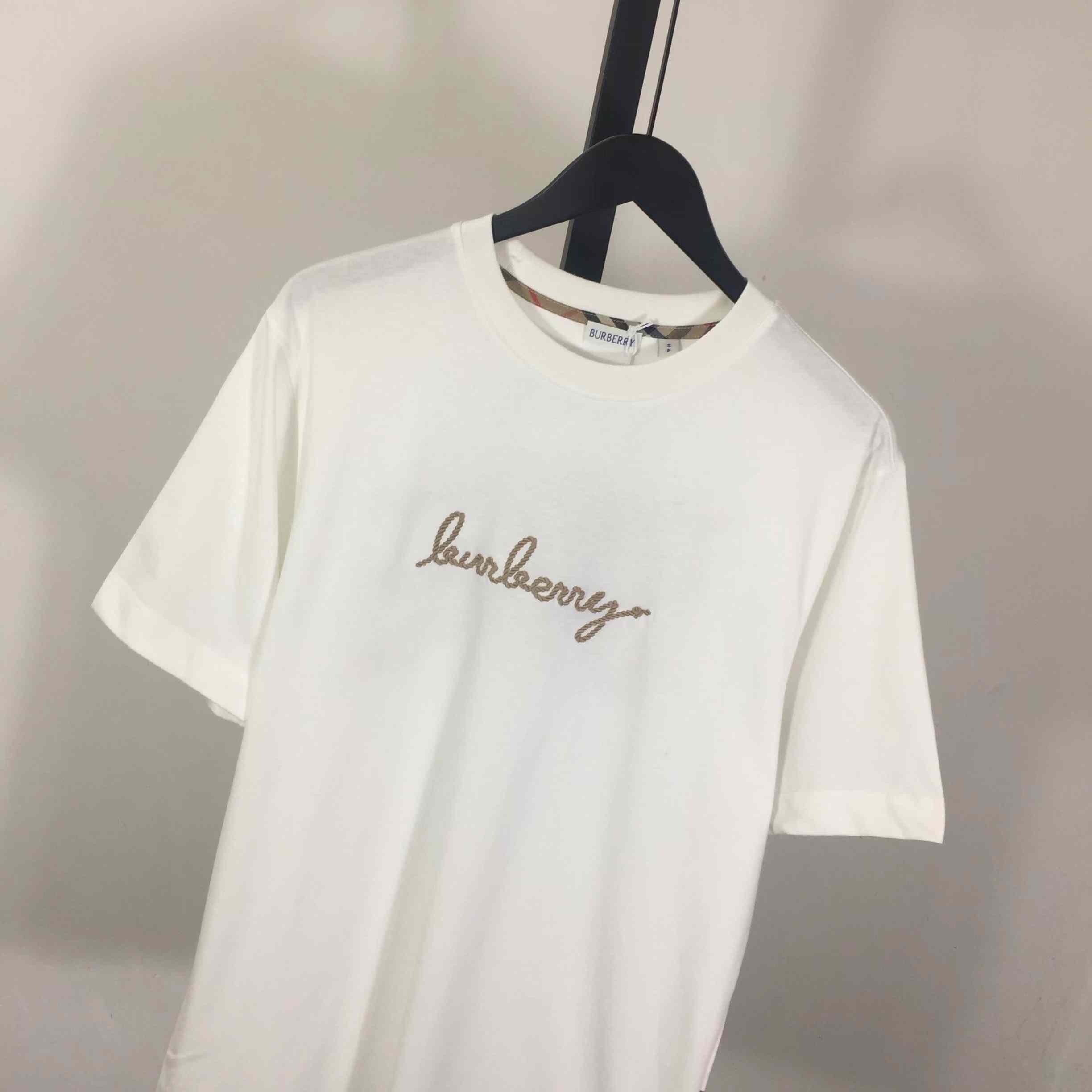Burberry Check EKD Cotton T-shirt - FashionPlug
