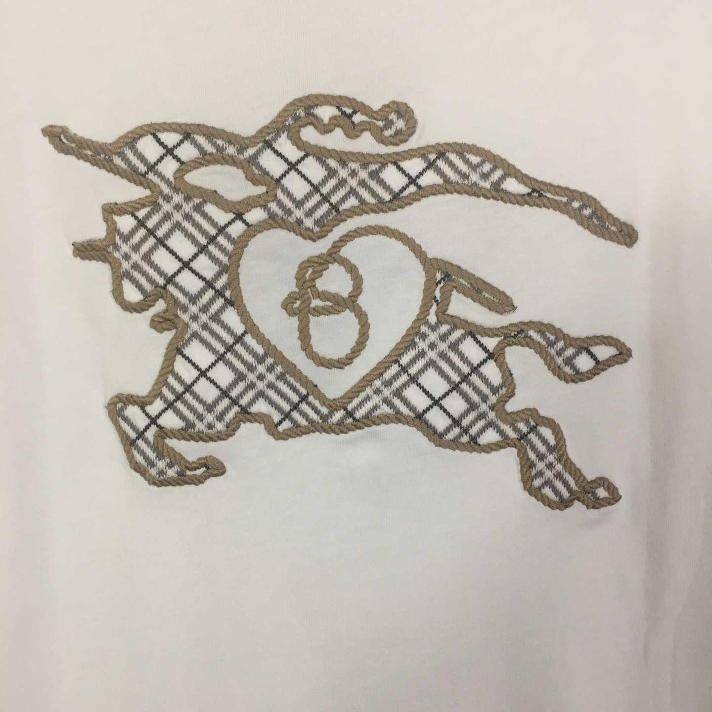 Burberry Check EKD Cotton T-shirt - FashionPlug
