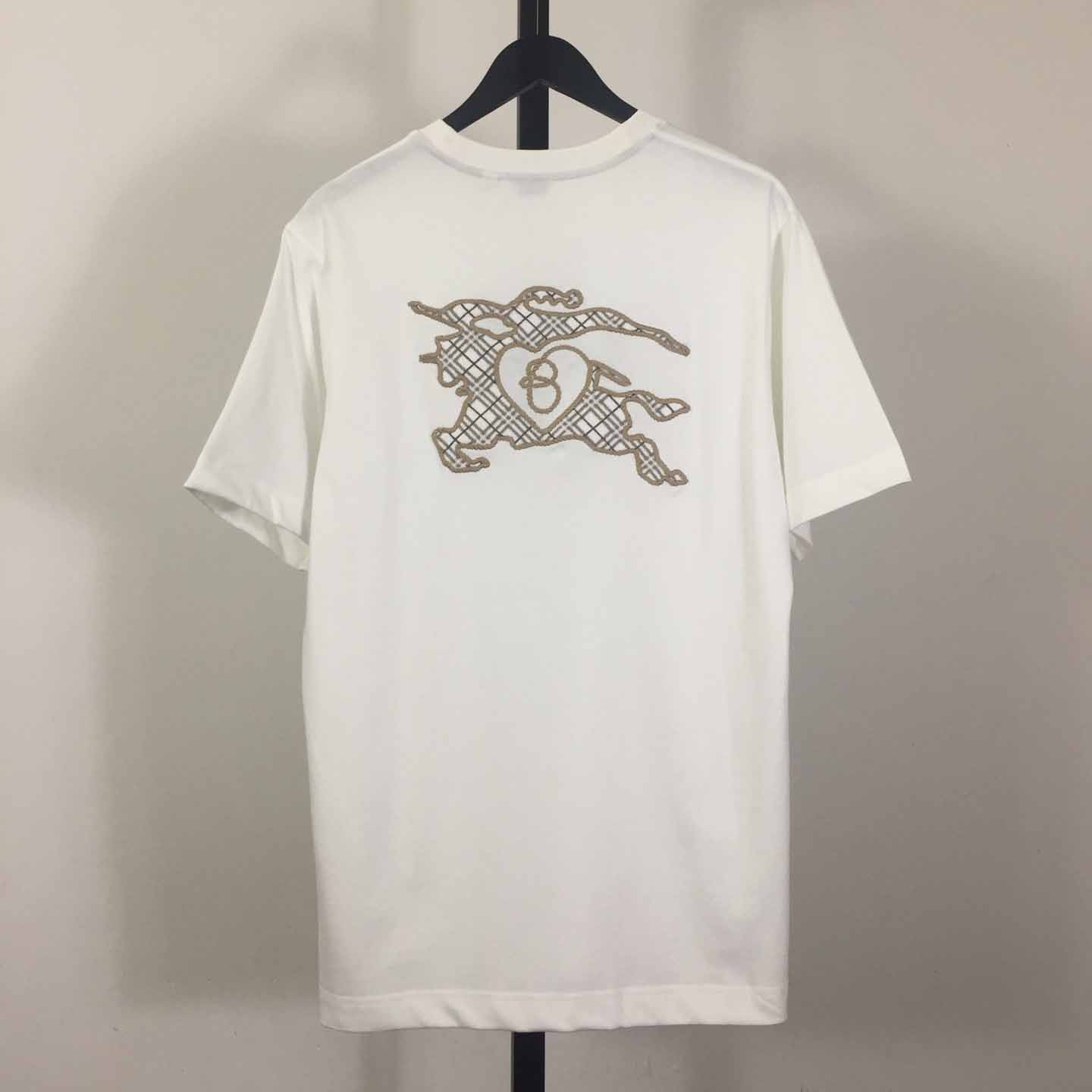 Burberry Check EKD Cotton T-shirt - FashionPlug