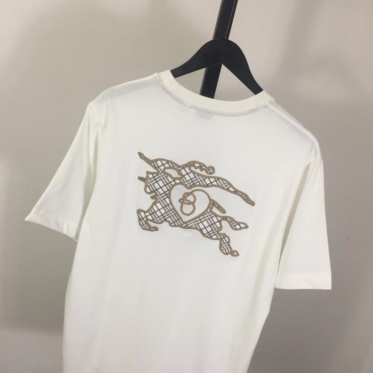 Burberry Check EKD Cotton T-shirt - FashionPlug