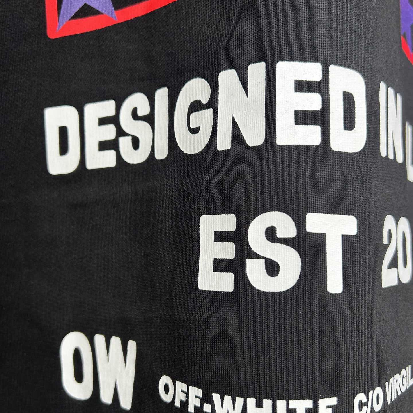 Off-White Black Starry Arrow T-Shirt - FashionPlug