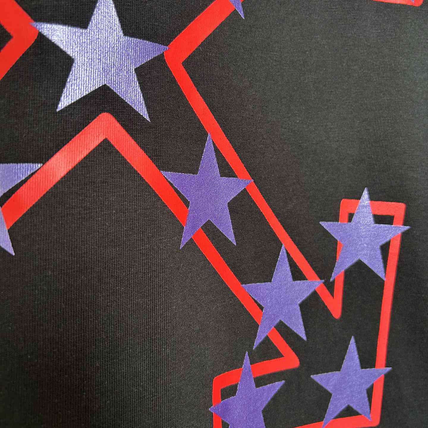 Off-White Black Starry Arrow T-Shirt - FashionPlug