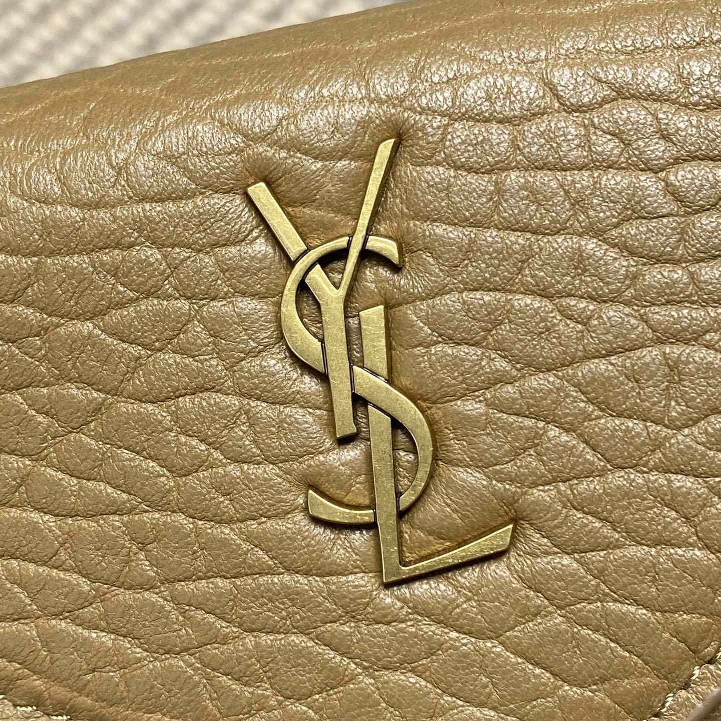 Saint Laurent Cassandre Chain Pouch In Lambskin - FashionPlug
