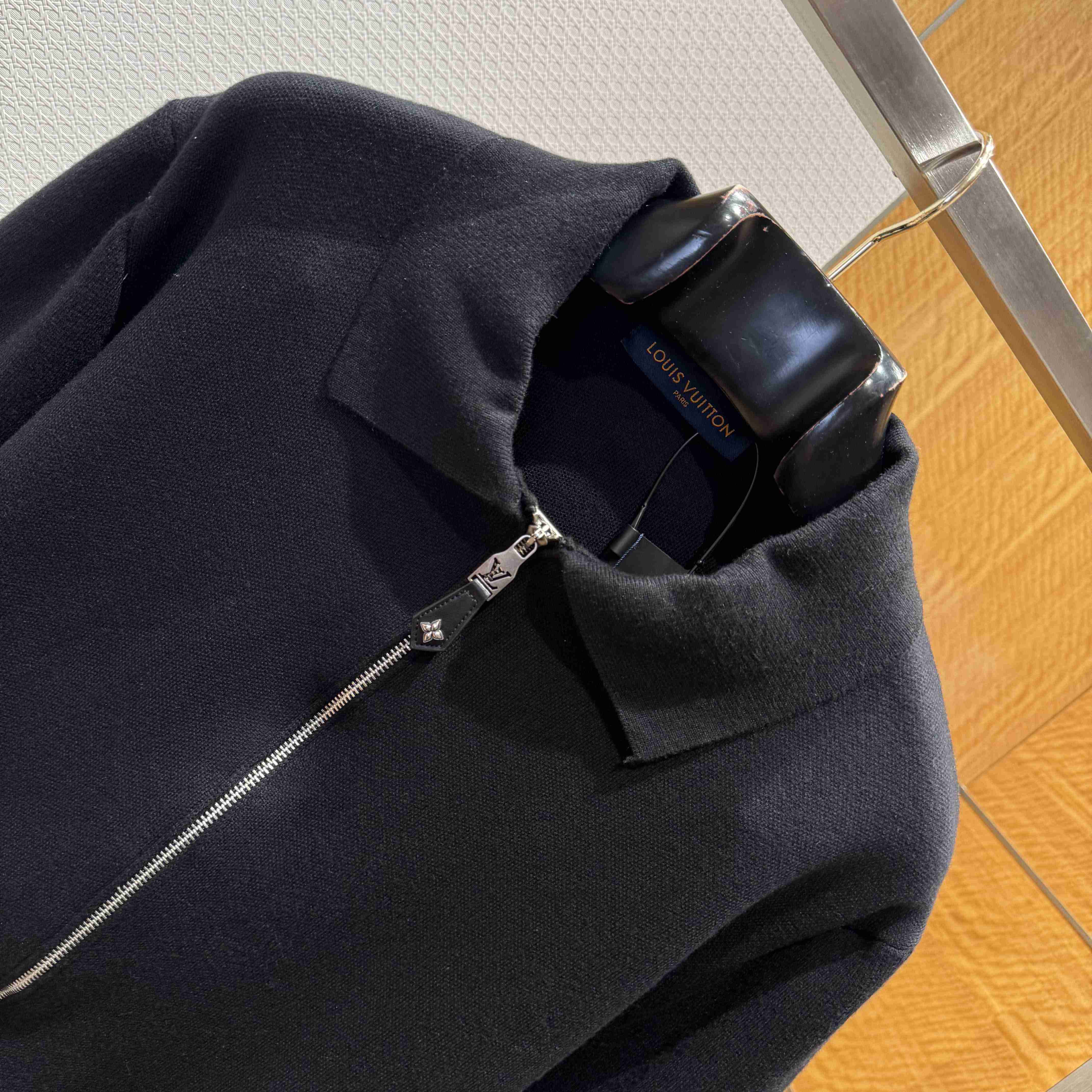 Louis Vuitton Knit Blouson With Leather Details   1AH346 - FashionPlug