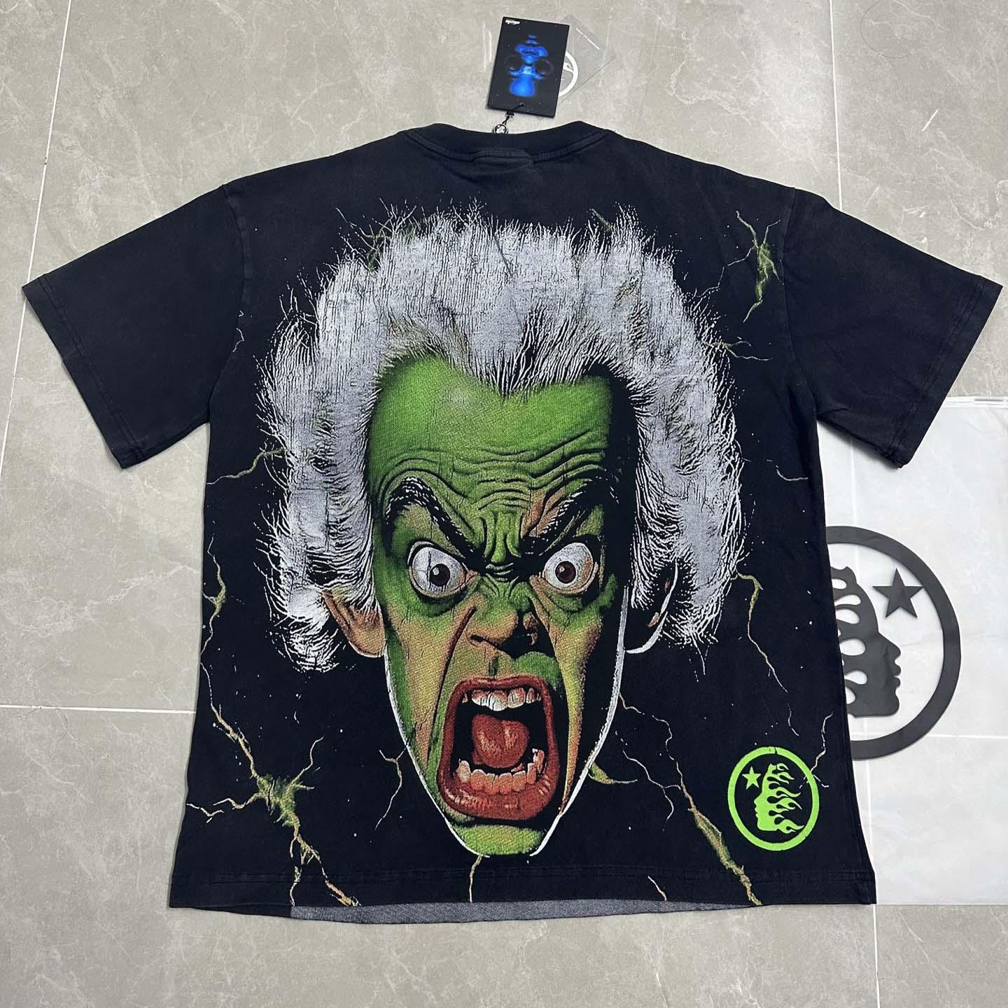 Hellstar Star Green Angry Person Tee - FashionPlug