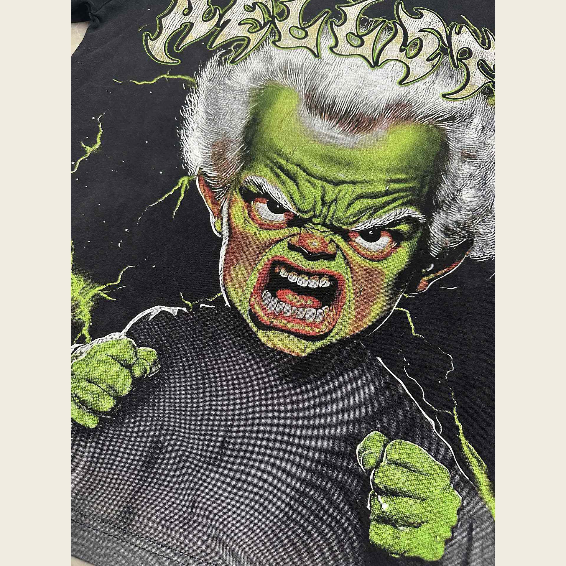 Hellstar Star Green Angry Person Tee - FashionPlug