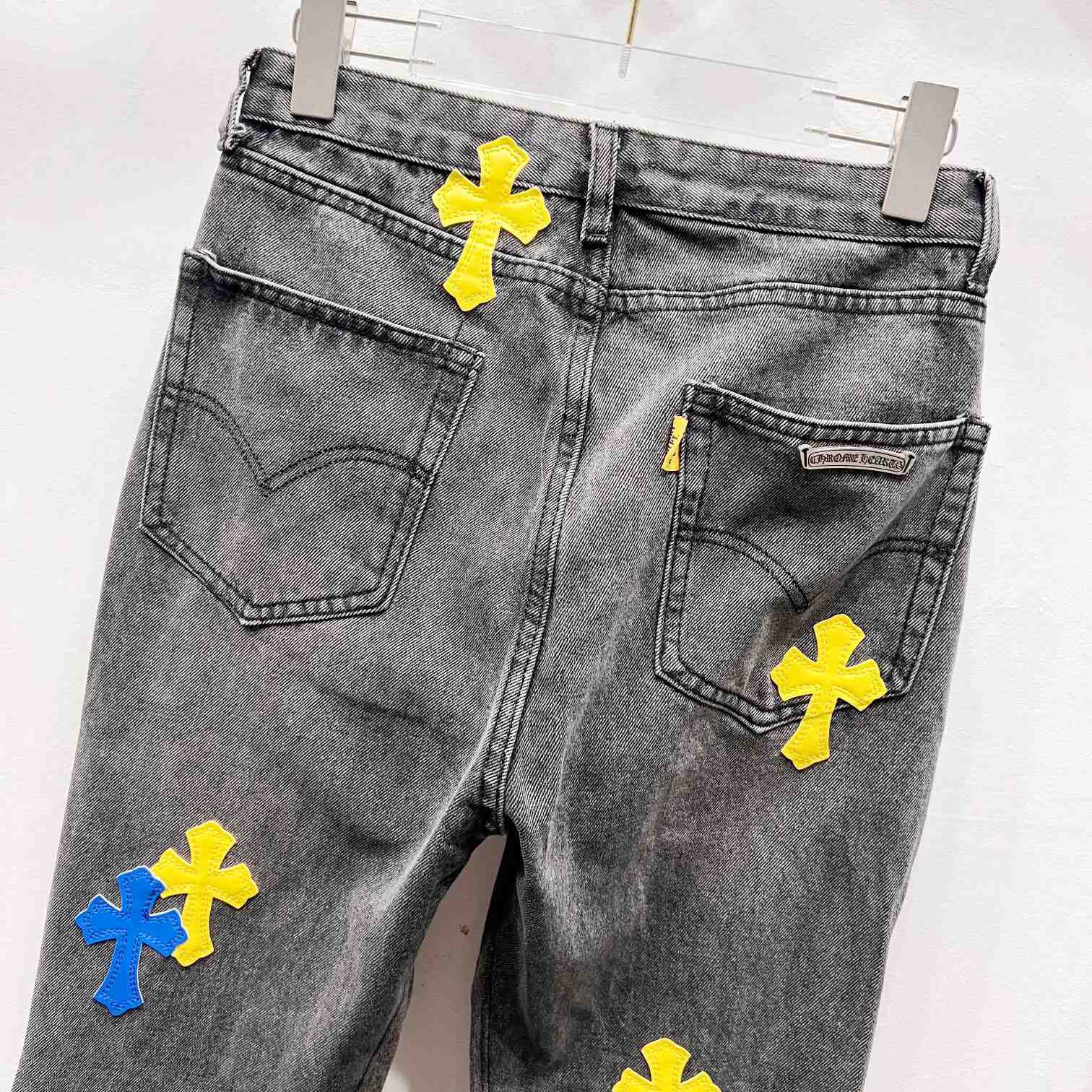 Gallery Dept. x Chrome Hearts Jeans - FashionPlug