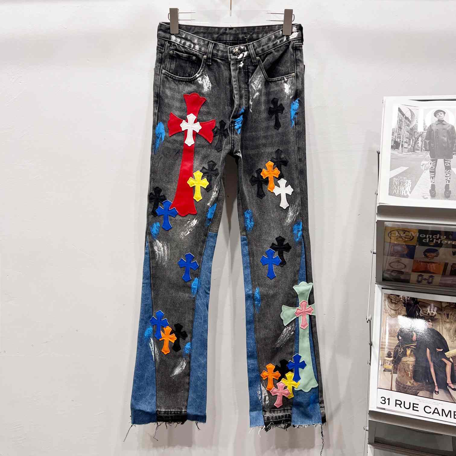 Gallery Dept. x Chrome Hearts Jeans - FashionPlug