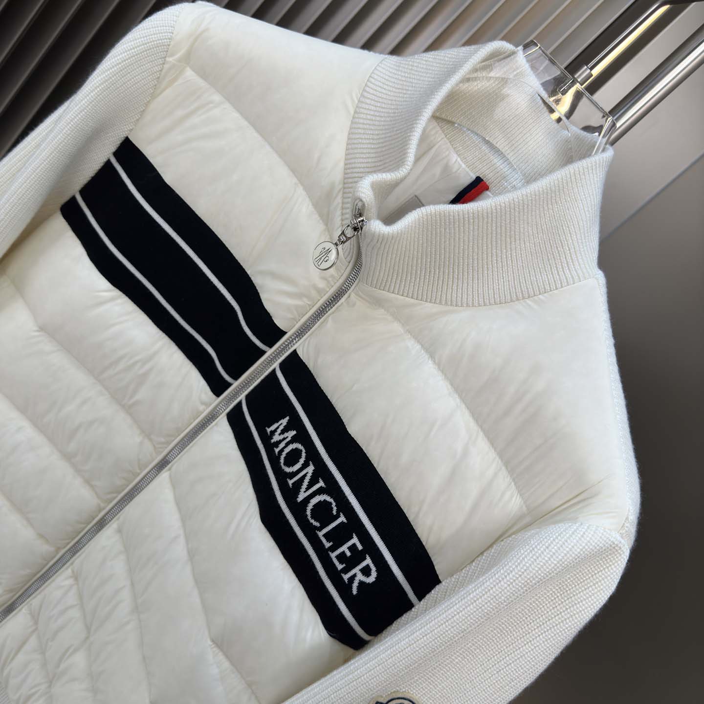 Moncler Color Block Zip Cardigan  - FashionPlug
