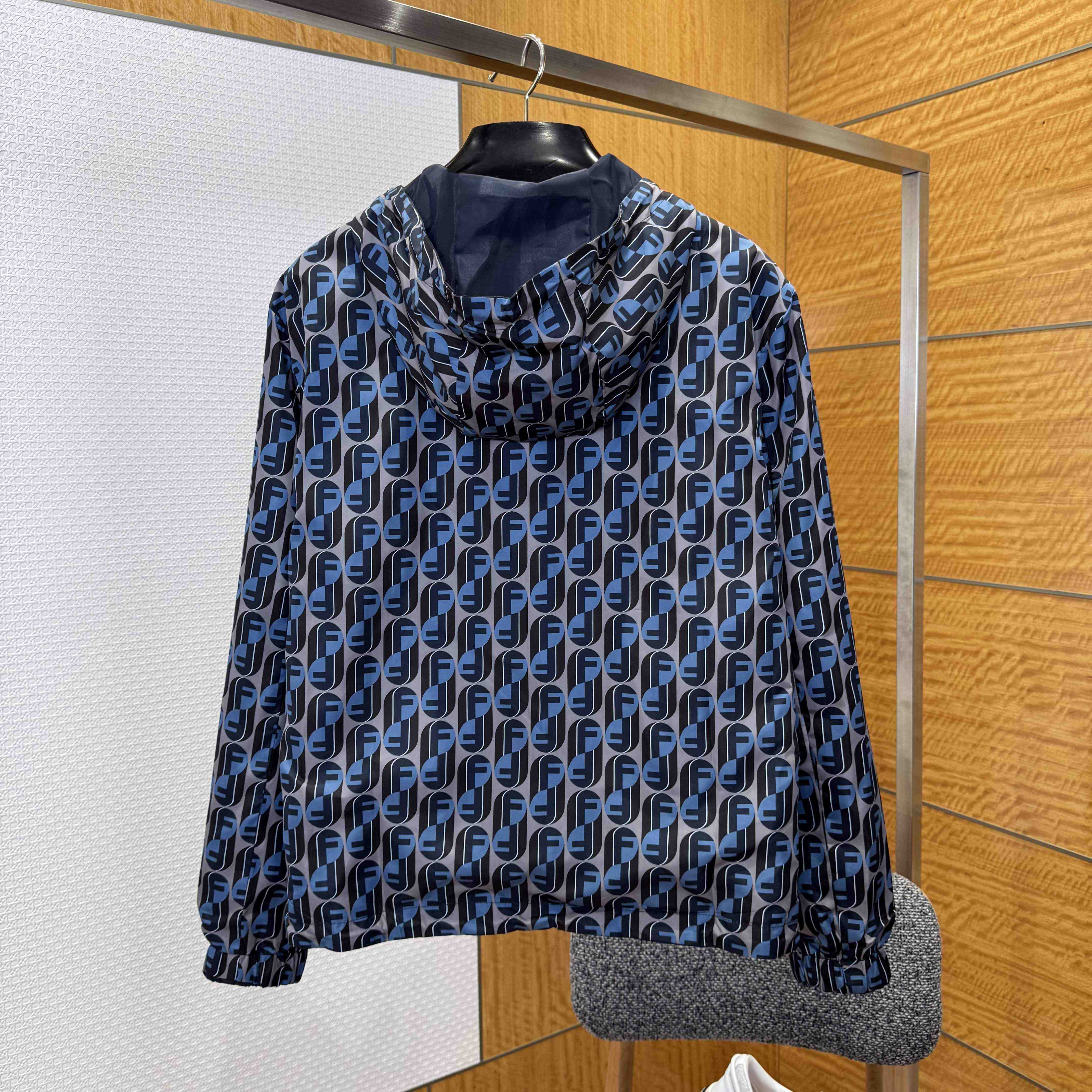 Fendi Men's Reversible Nylon Windbreaker - FashionPlug