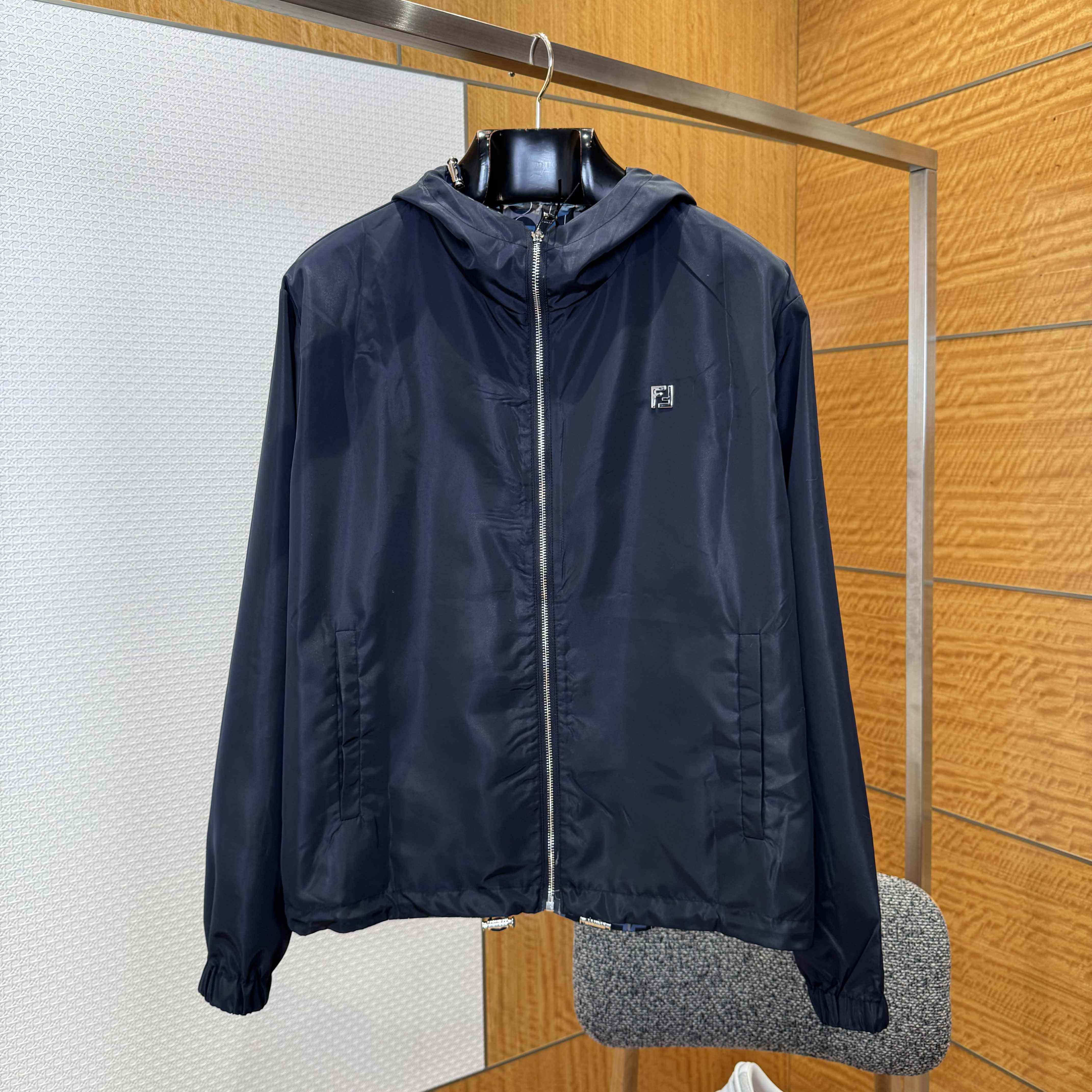 Fendi Men's Reversible Nylon Windbreaker - FashionPlug
