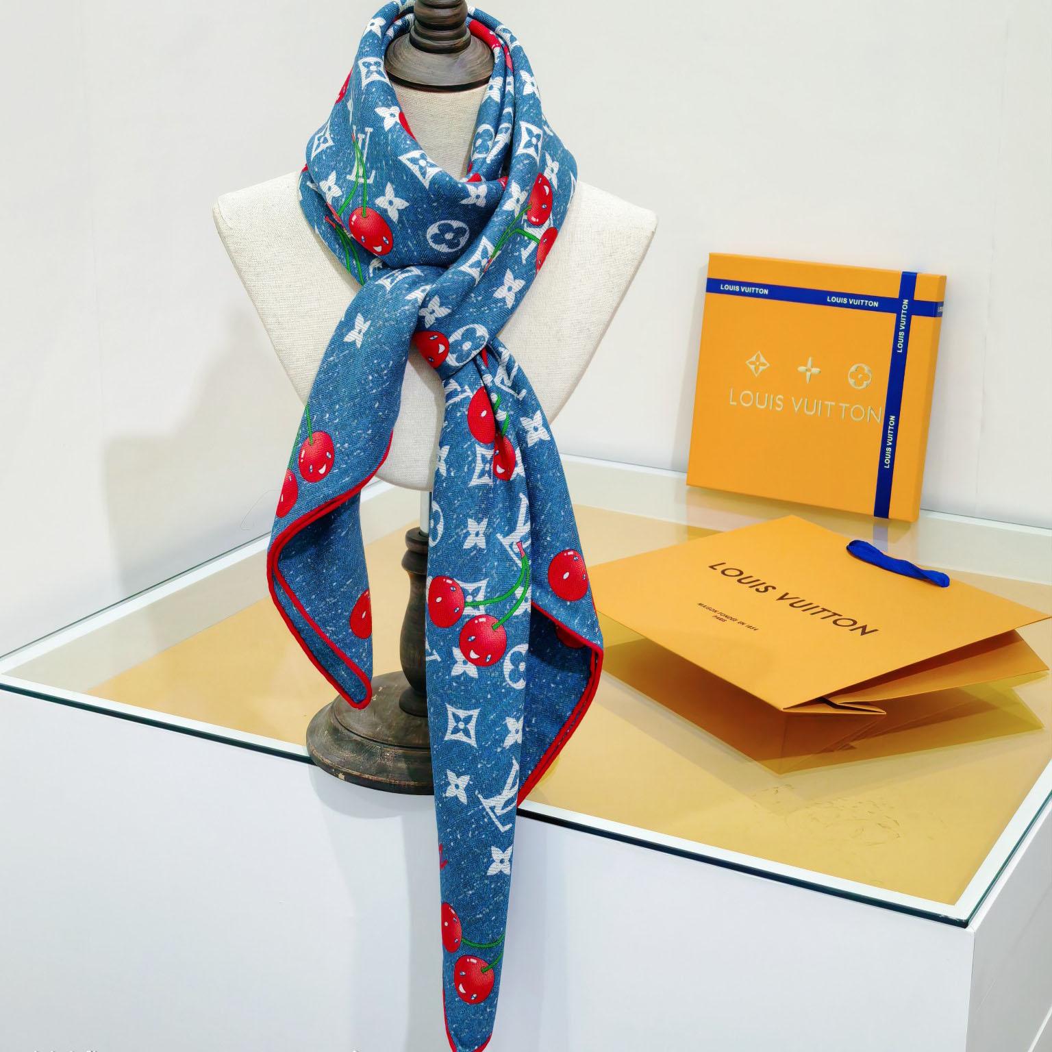 Louis Vuitton LV x TM Monogram Shawl   140*140cm - FashionPlug