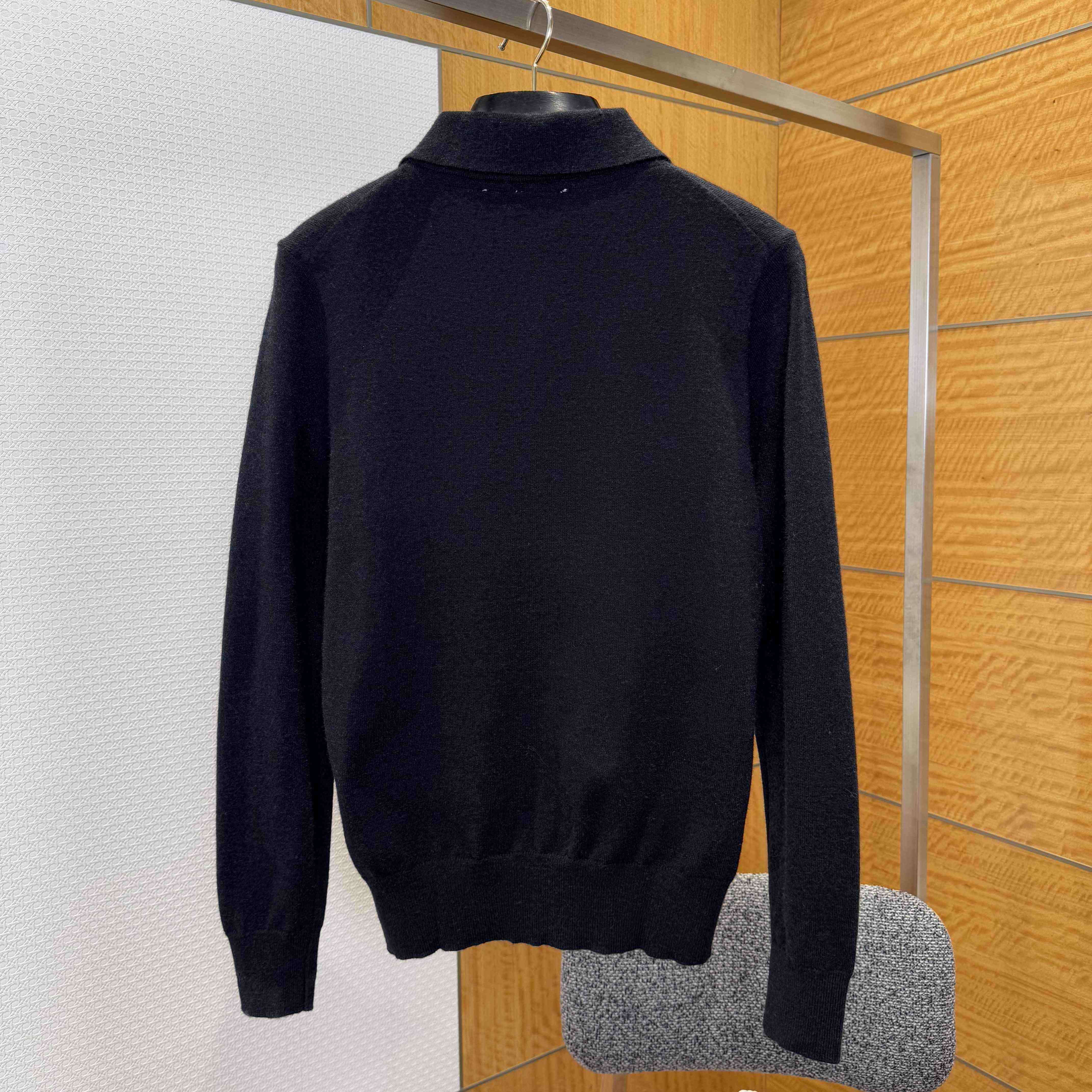 Burberry Long-sleeve Cashmere Blend Polo Shirt - FashionPlug