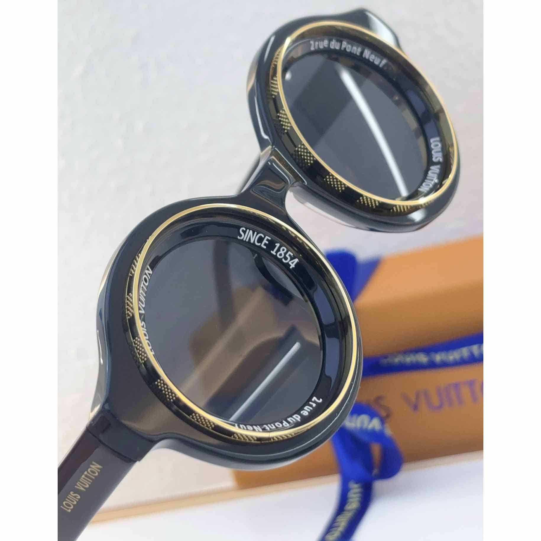 Louis Vuitton LV Super Vision Round Sunglasses   Z2737U Z2386U - FashionPlug