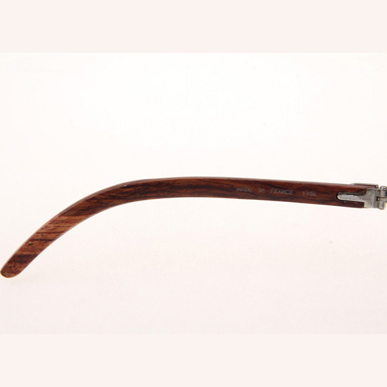 Cartier CT_3524012 Diamond Wood Eyeglasses In Silver Grey - FashionPlug