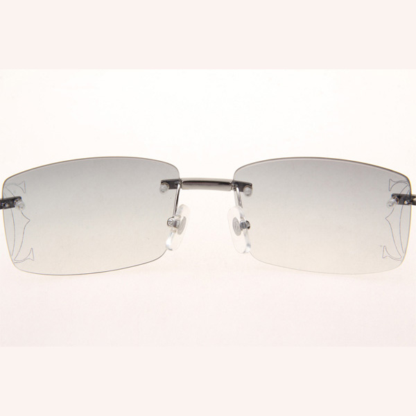 Cartier CT_3524012 Diamond Wood Eyeglasses In Silver Grey - FashionPlug