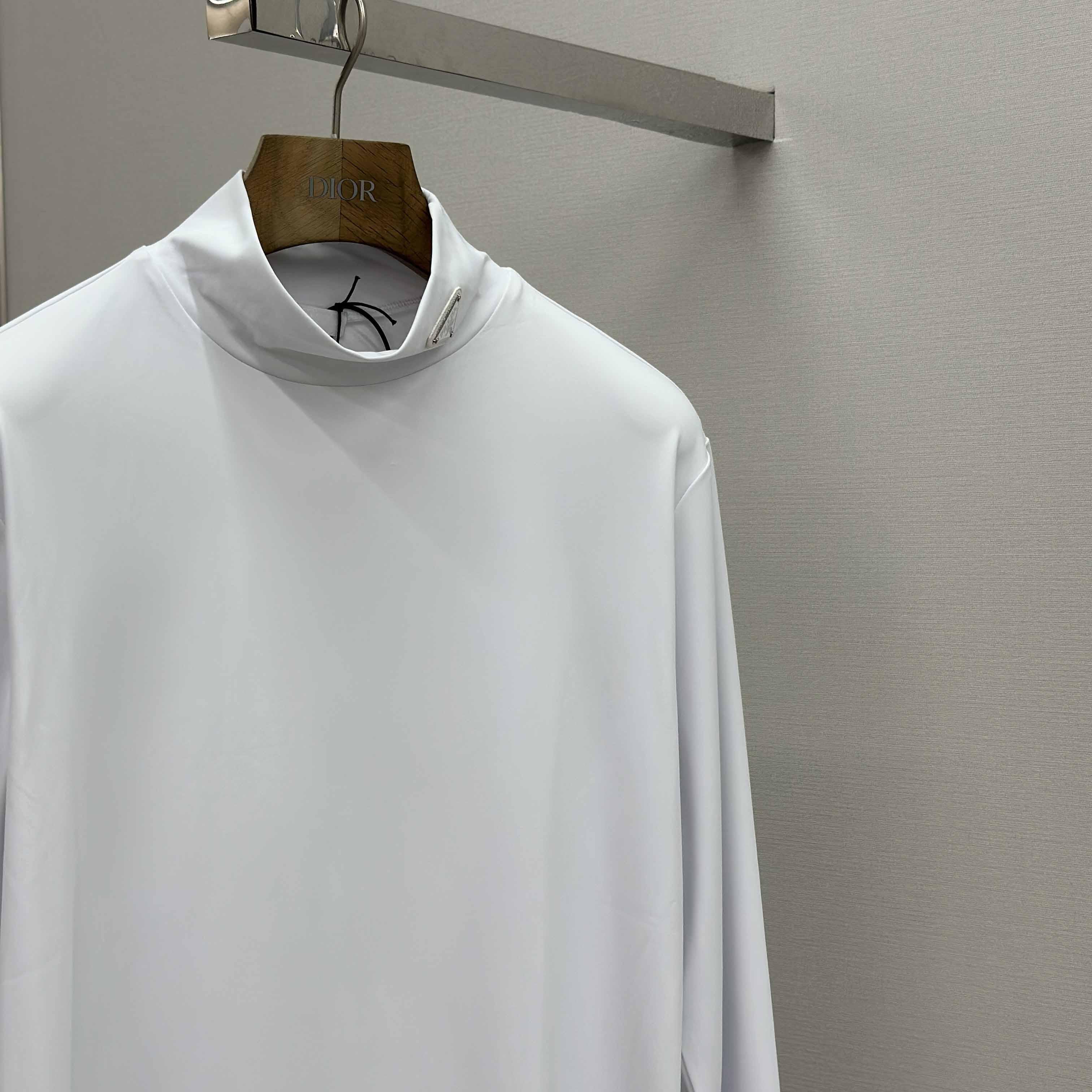Prada Technical Jersey Mock Turtleneck - FashionPlug