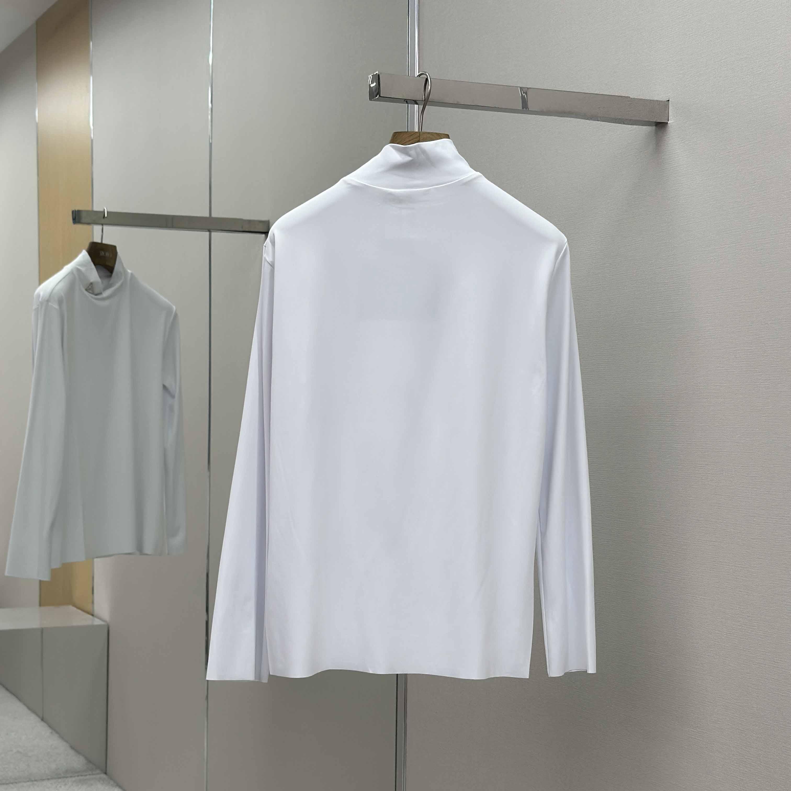 Prada Technical Jersey Mock Turtleneck - FashionPlug