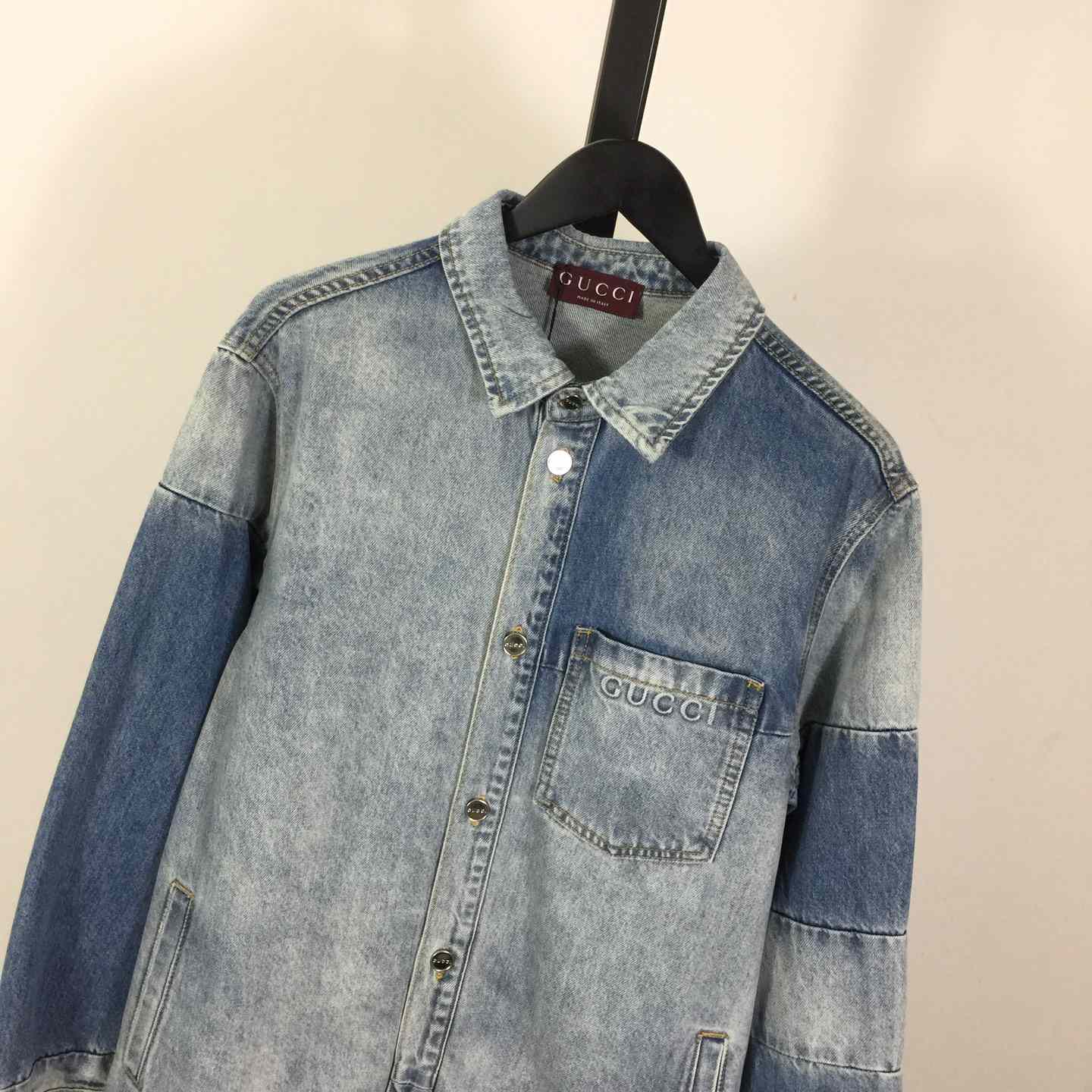 Gucci Cotton Denim Shirt - FashionPlug