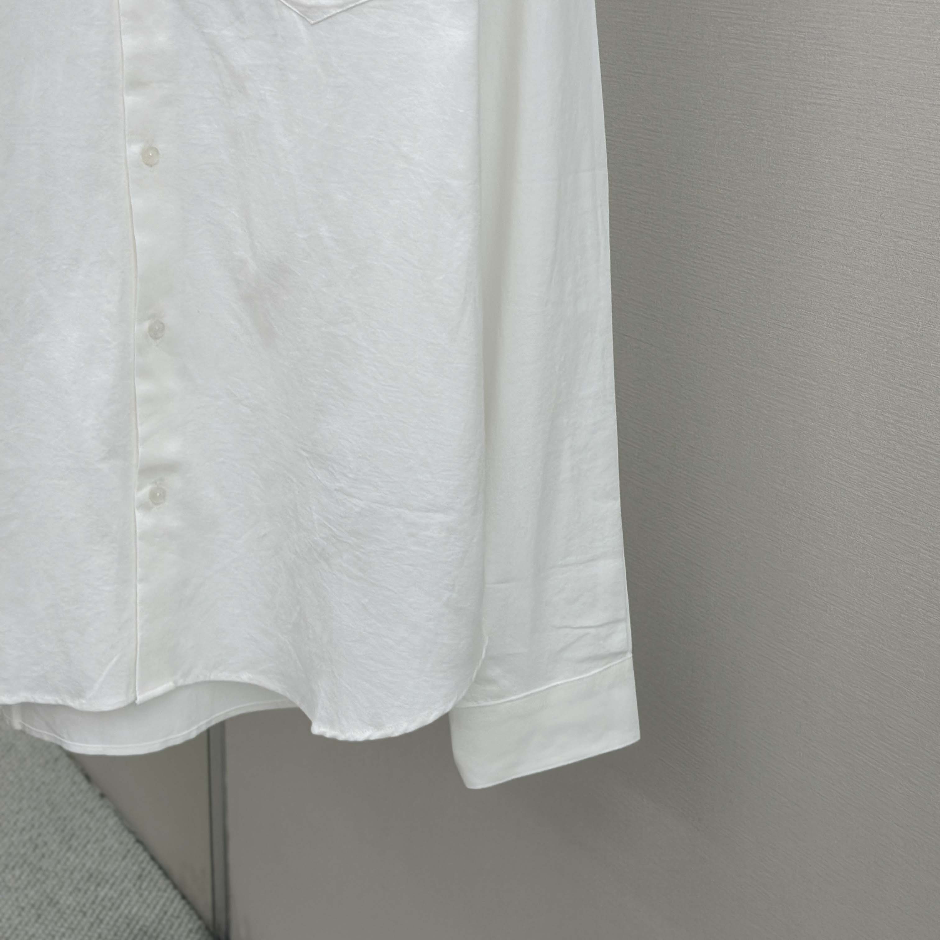 Gucci Web-stripe Trim Cotton Shirt - FashionPlug