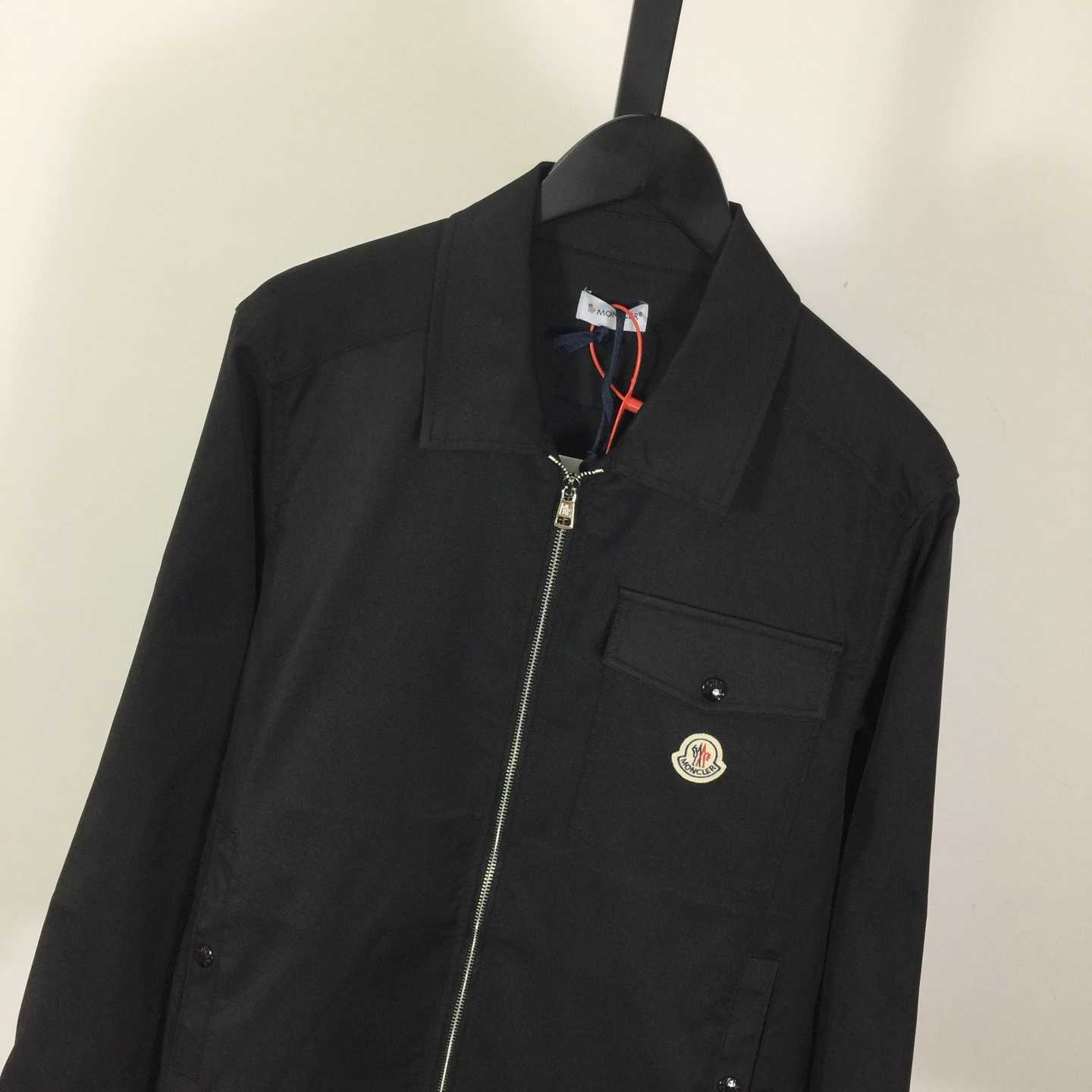 Moncler Cotton Gabardine Zip-Up Shirt Jacket - FashionPlug