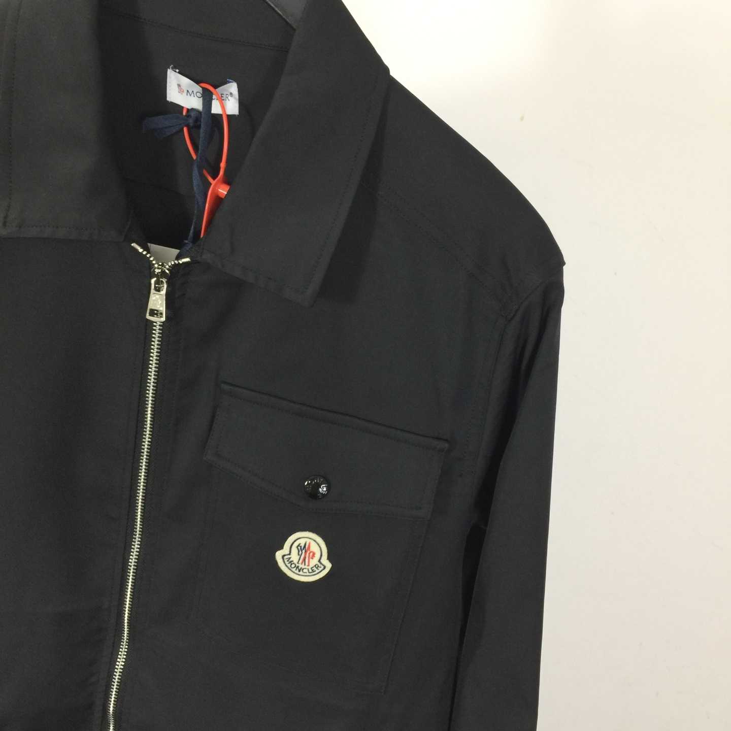 Moncler Cotton Gabardine Zip-Up Shirt Jacket - FashionPlug