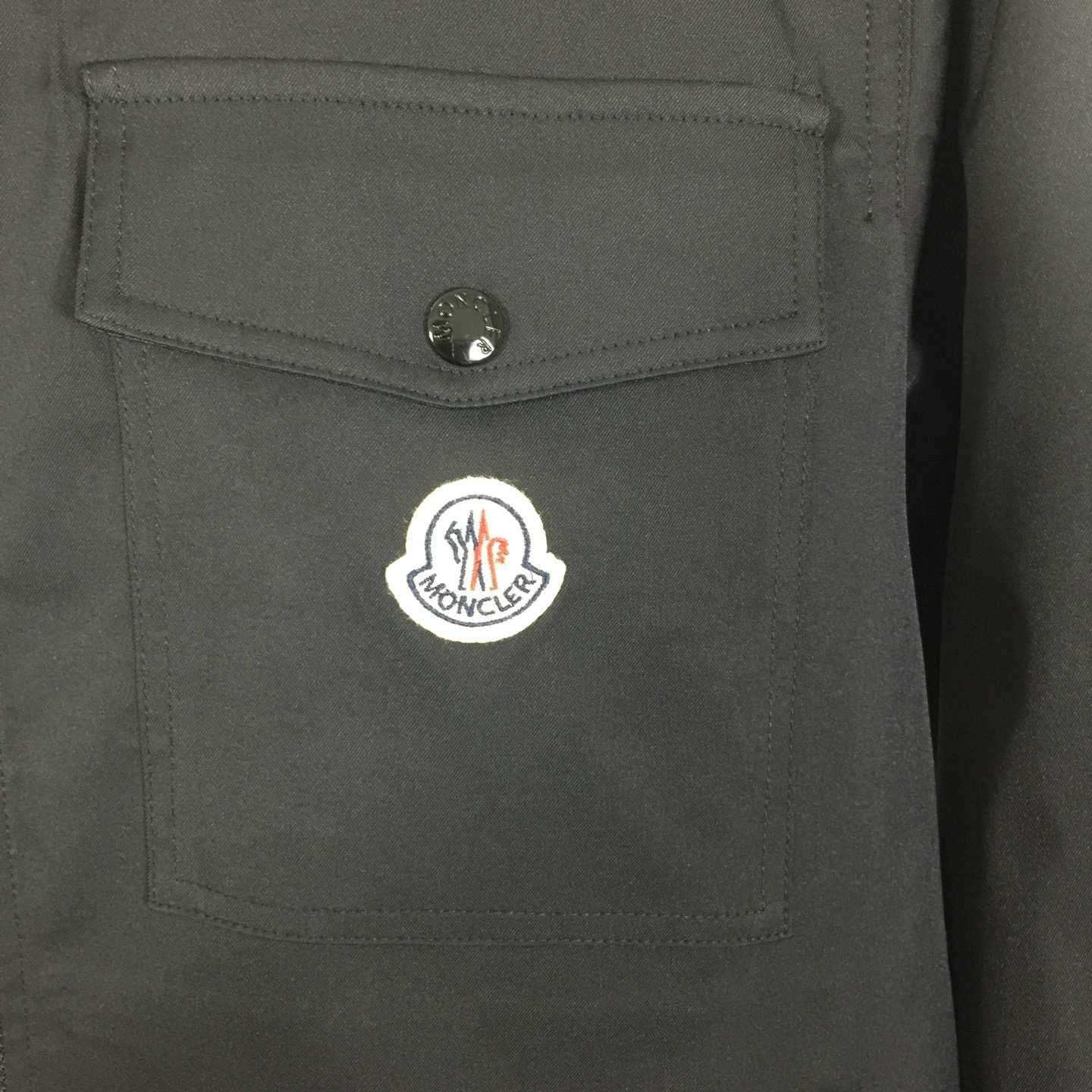 Moncler Cotton Gabardine Zip-Up Shirt Jacket - FashionPlug