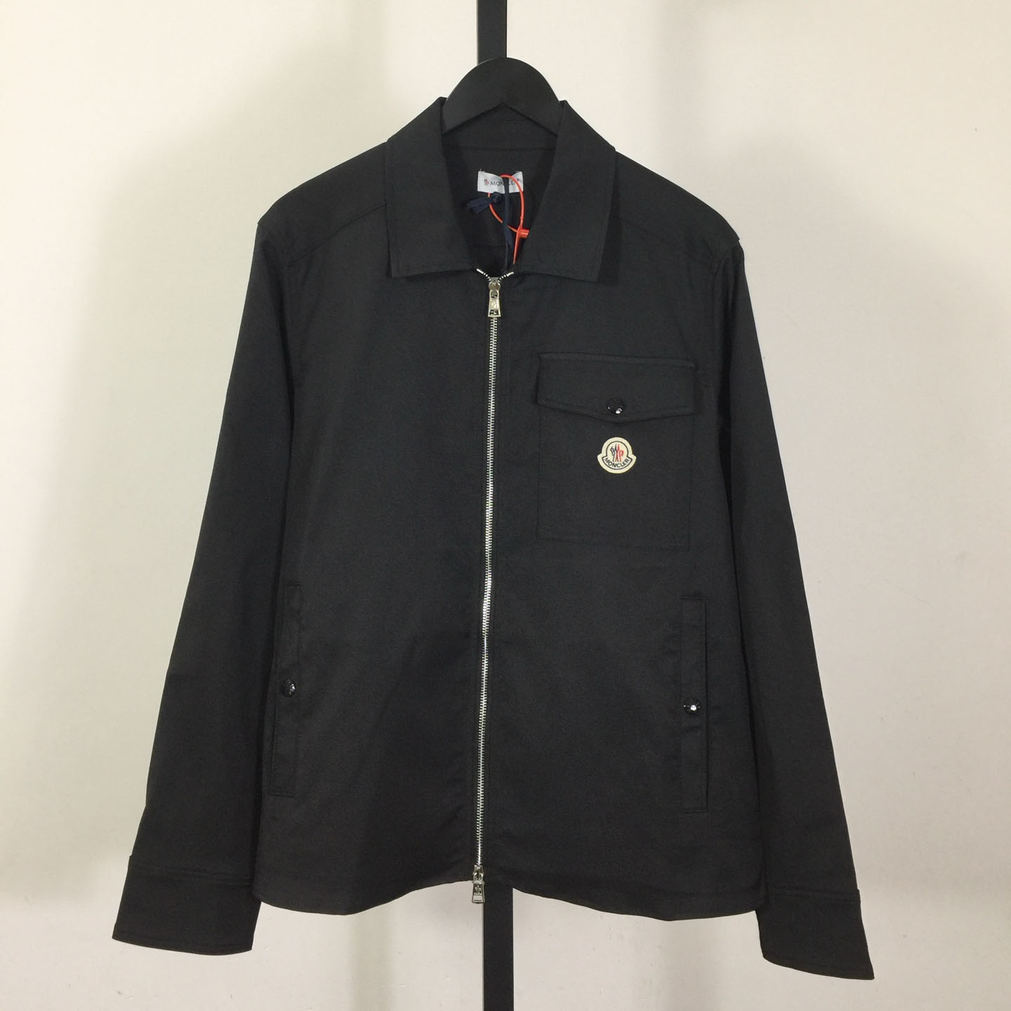 Moncler Cotton Gabardine Zip-Up Shirt Jacket - FashionPlug