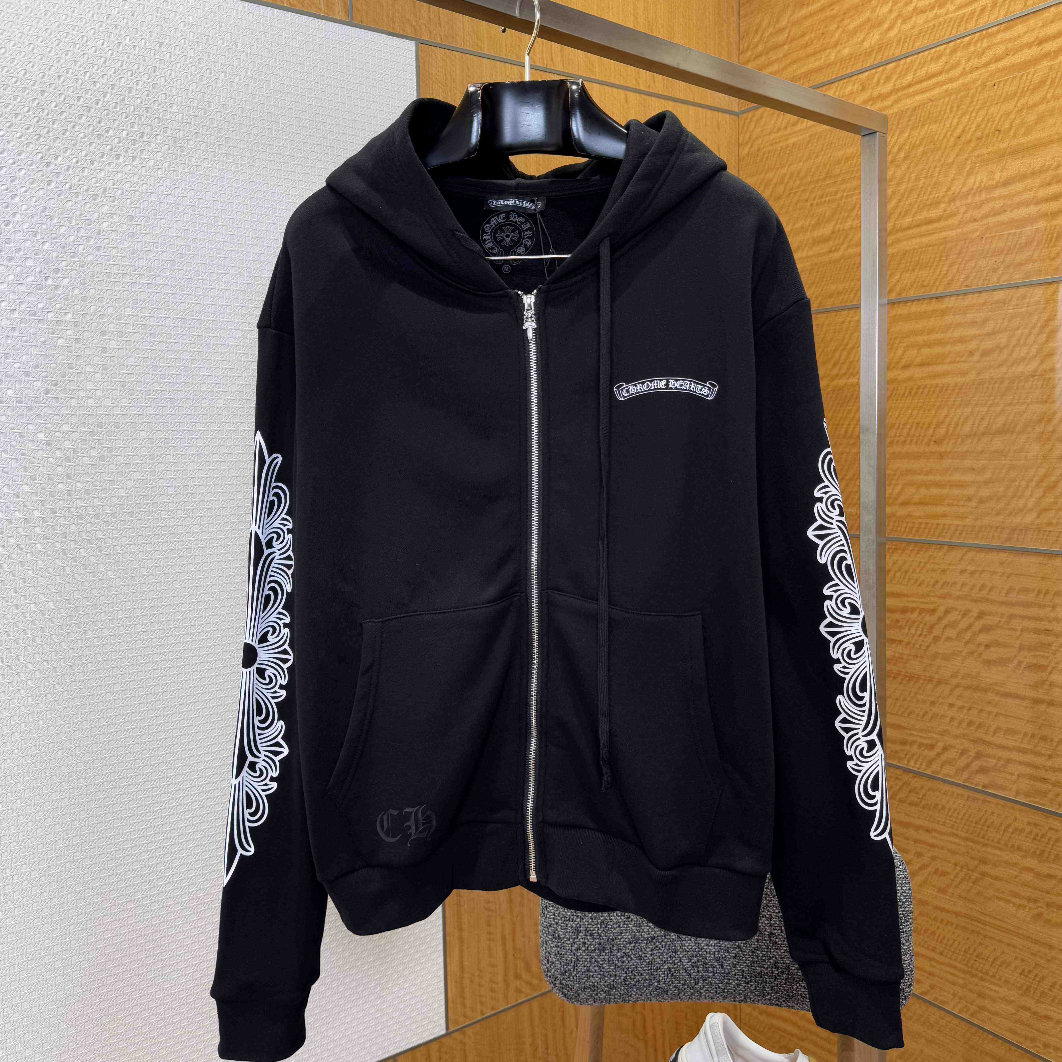 Chrome Hearts Zip Up Hoodie  - FashionPlug