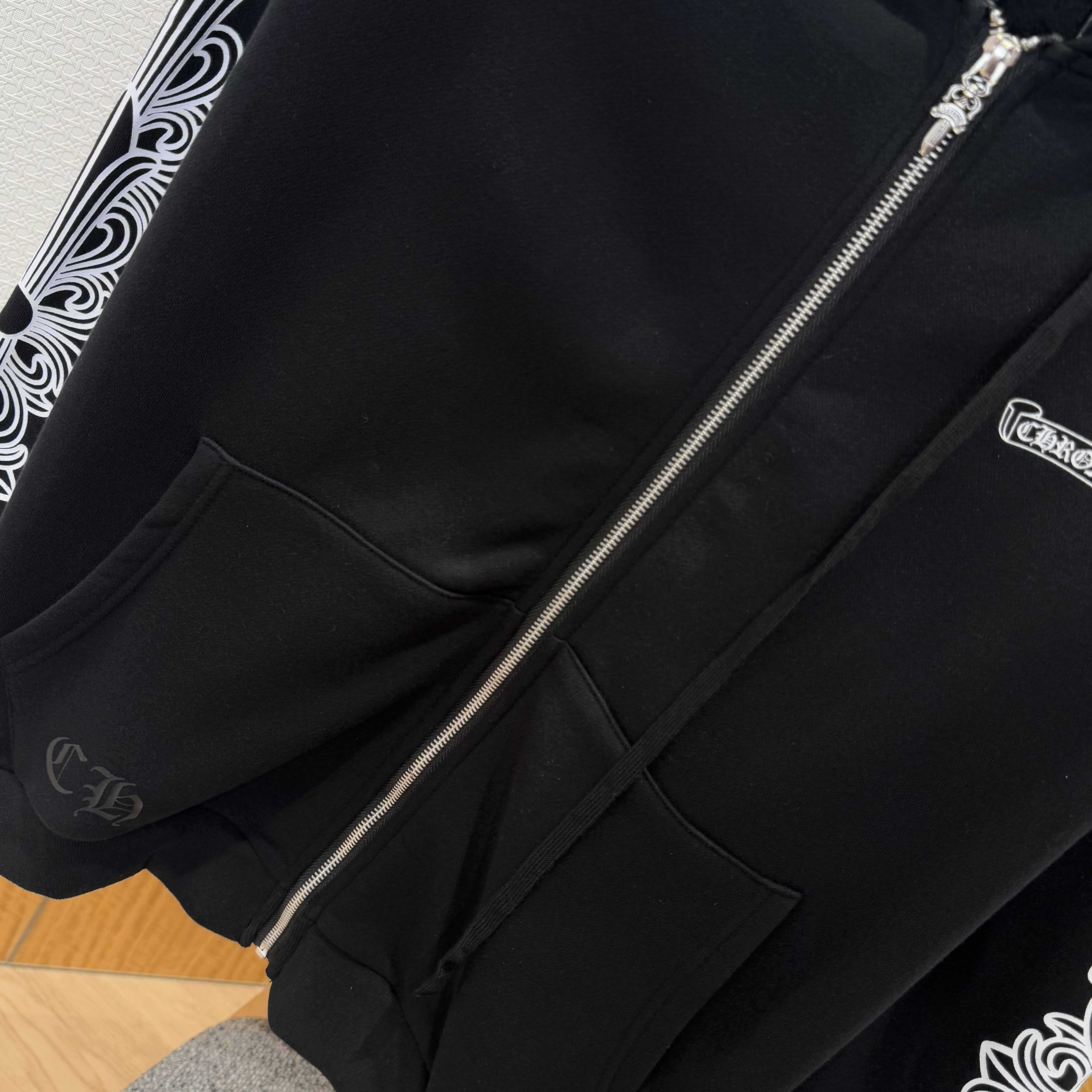 Chrome Hearts Zip Up Hoodie  - FashionPlug