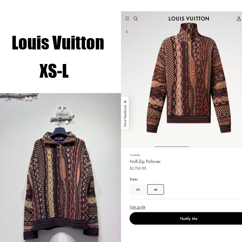 Louis Vuitton Half-Zip Pullover   1AIM84 - FashionPlug