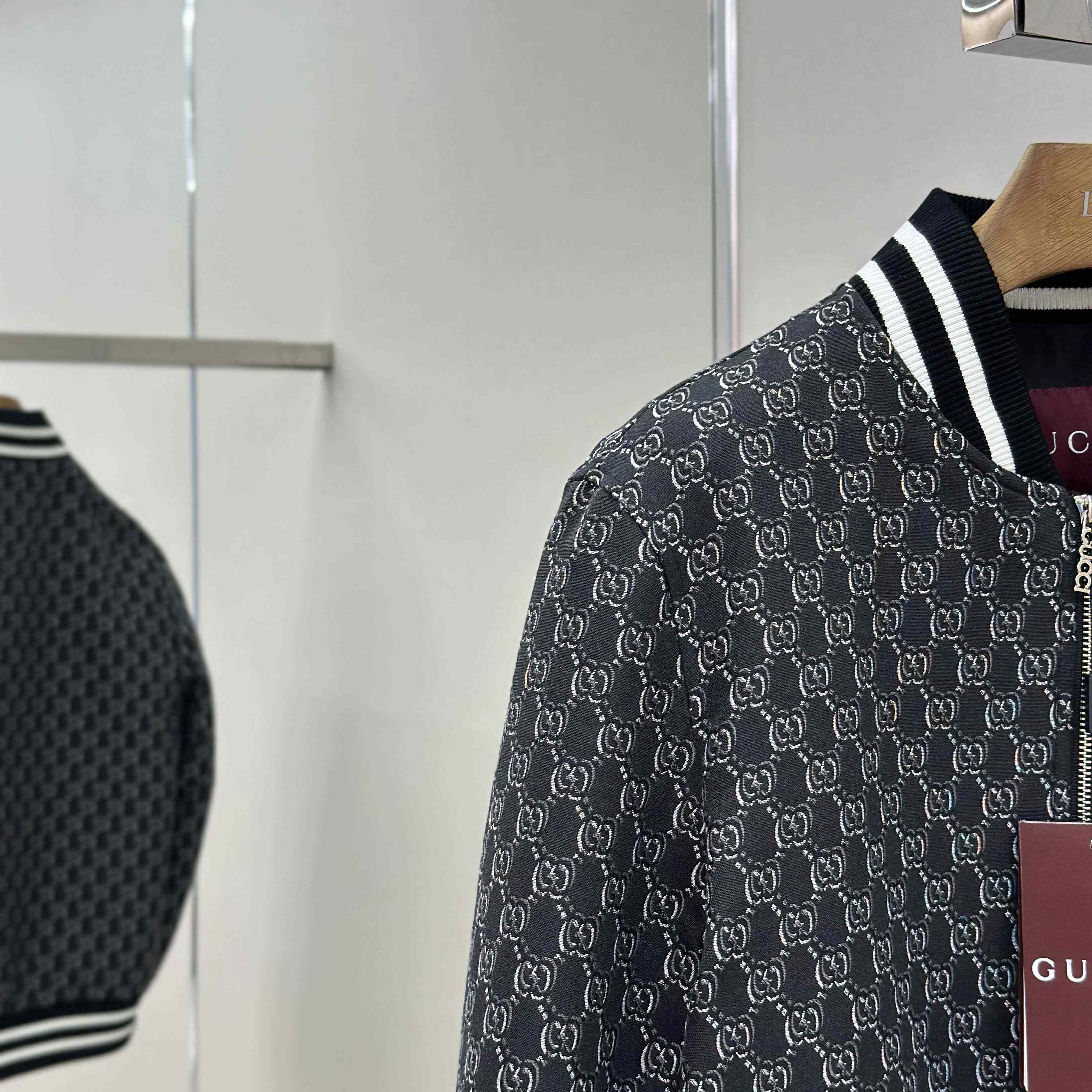 Gucci Logo-Jacquard Padded Cotton-Twill Bomber Jacket - FashionPlug