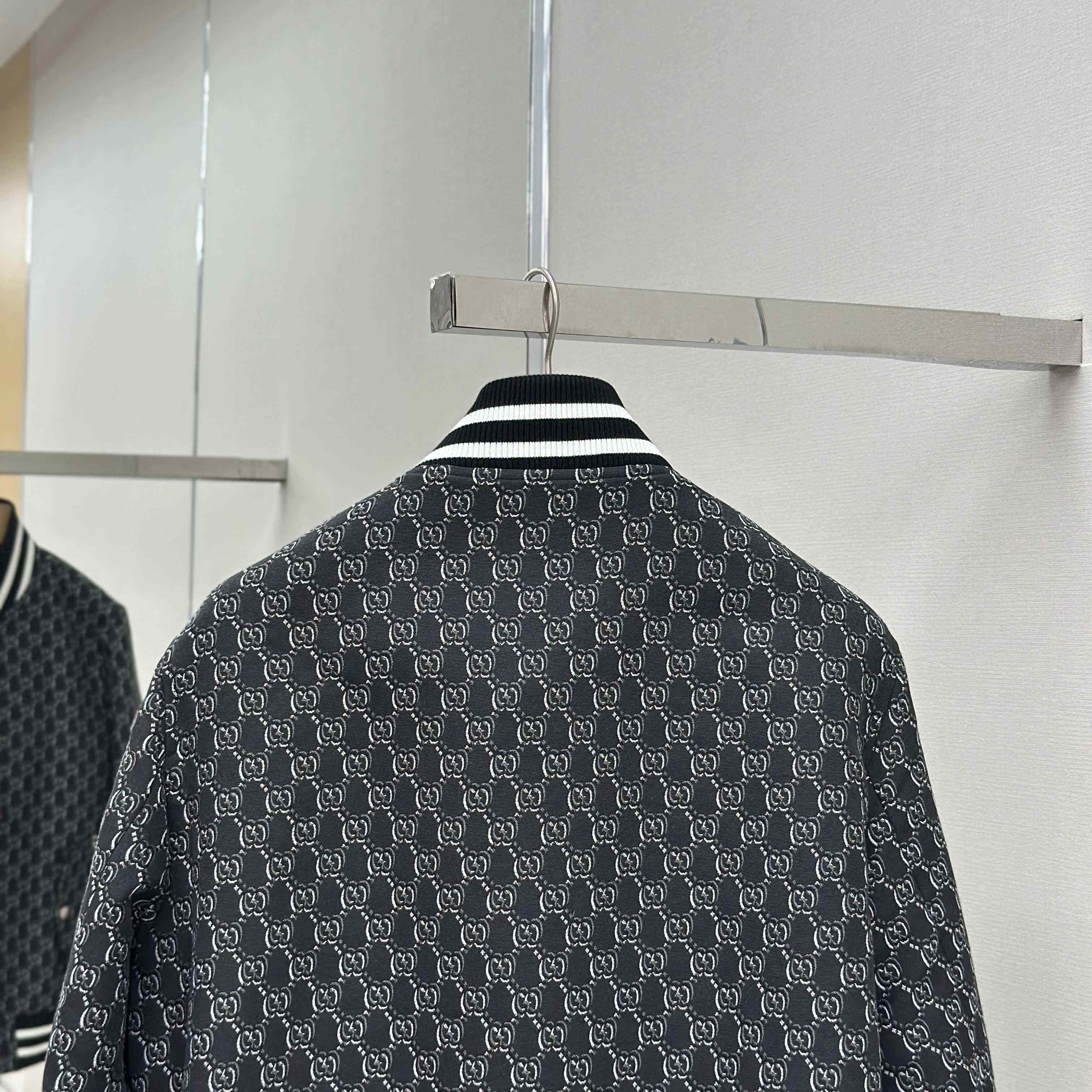 Gucci Logo-Jacquard Padded Cotton-Twill Bomber Jacket - FashionPlug