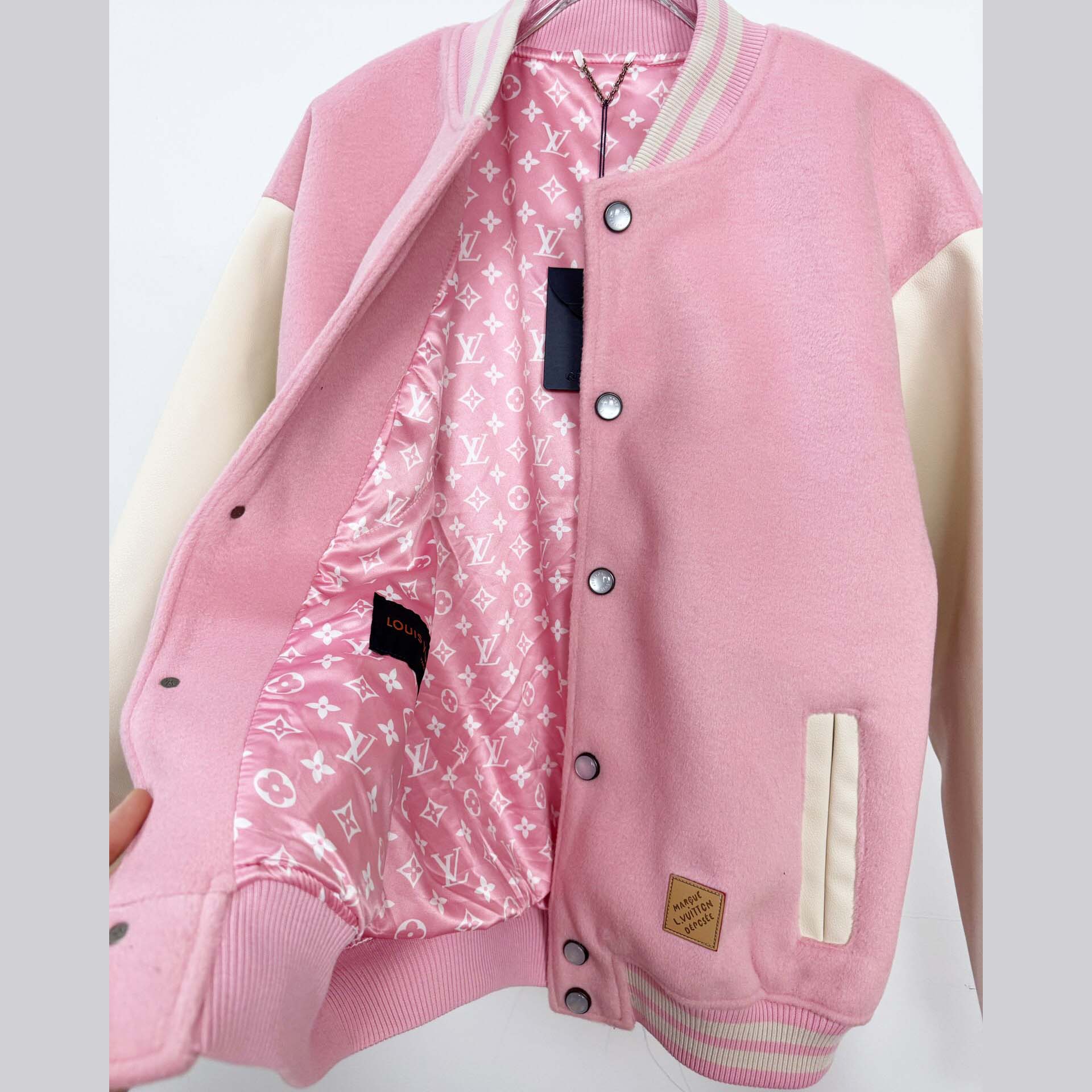 Louis Vuitton Signature Leather Varsity Jacket   1AILZ2 - FashionPlug