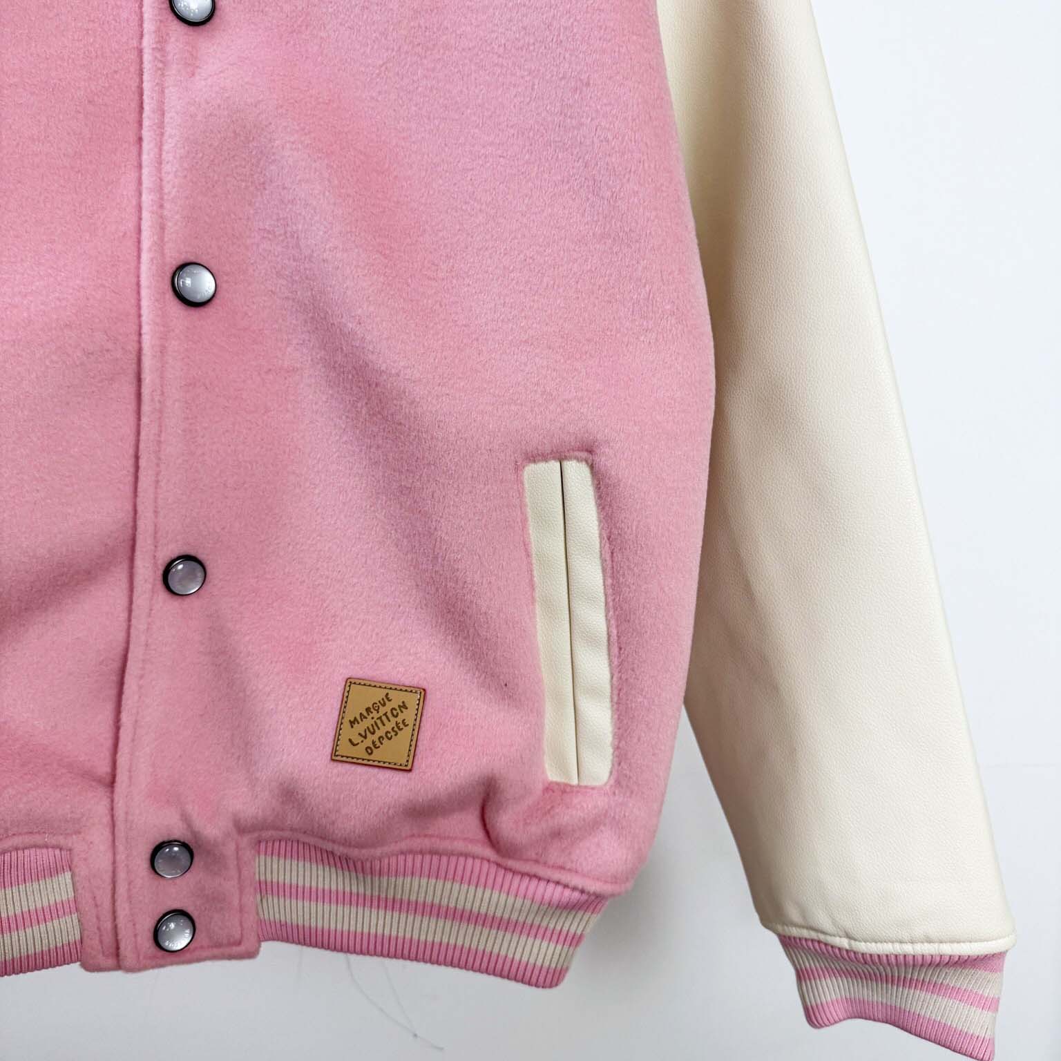 Louis Vuitton Signature Leather Varsity Jacket   1AILZ2 - FashionPlug