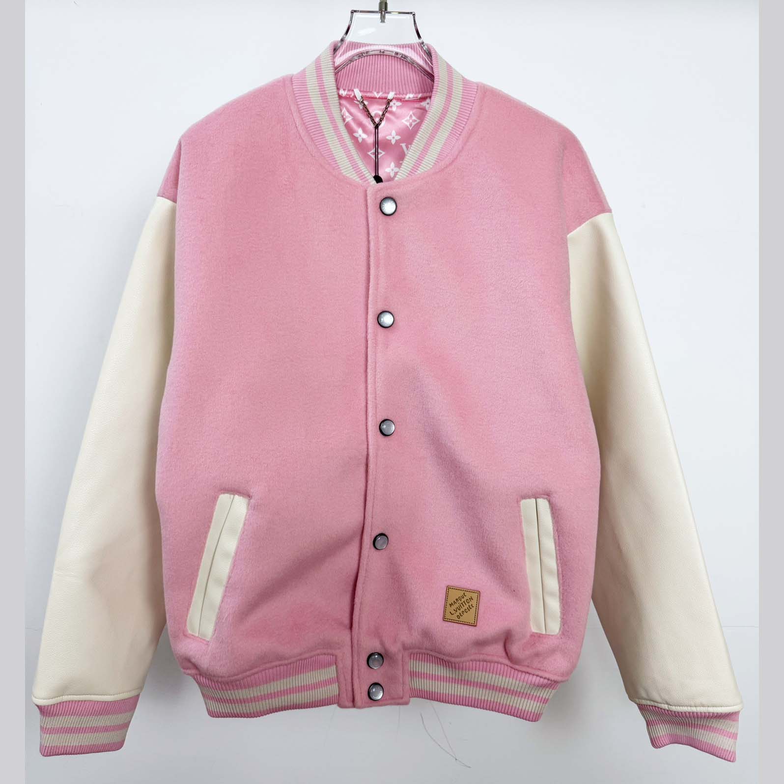Louis Vuitton Signature Leather Varsity Jacket   1AILZ2 - FashionPlug