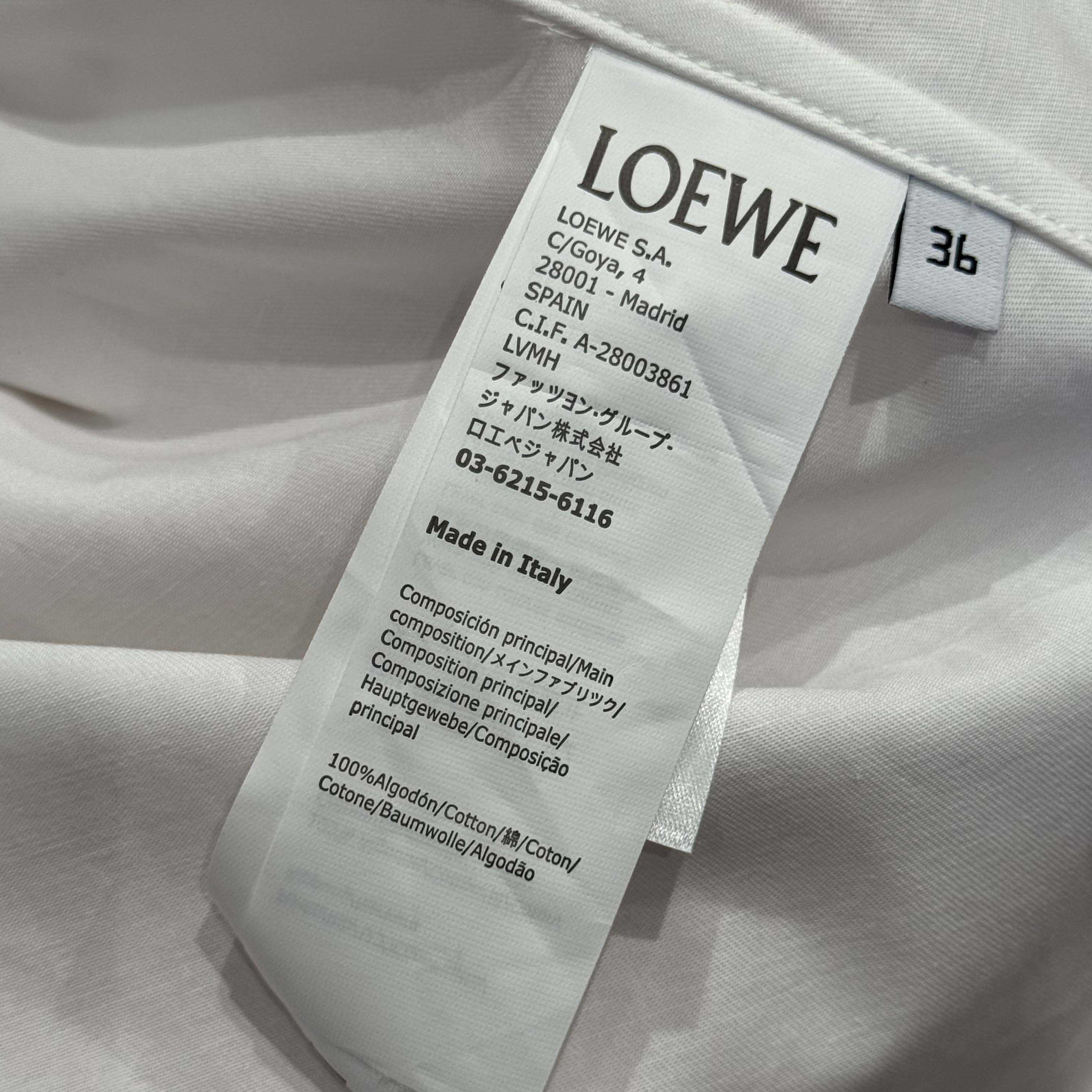 Loewe Anagram Shirt In Cotton - FashionPlug