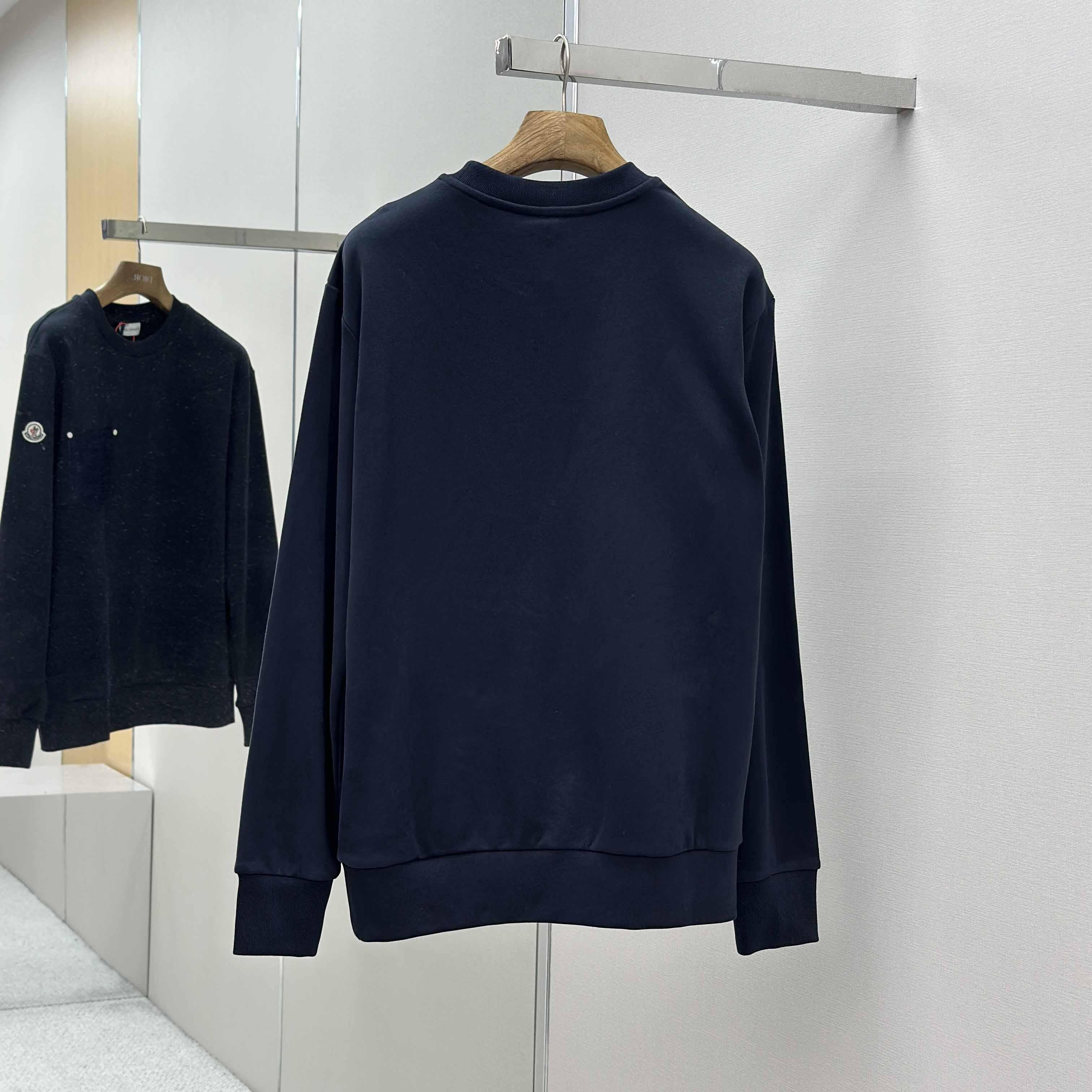 Moncler Cotton & Denim Sweatshirt - FashionPlug