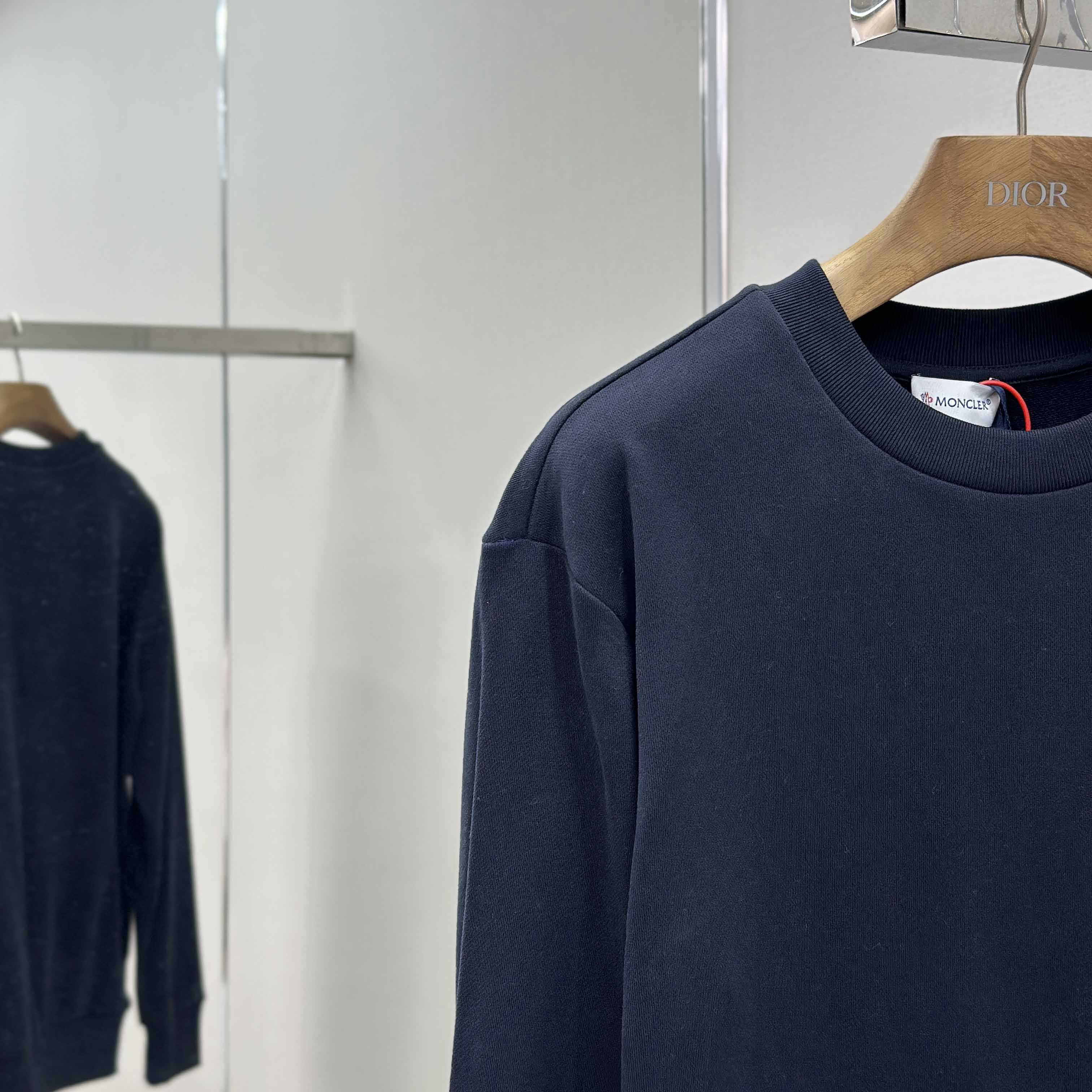 Moncler Cotton & Denim Sweatshirt - FashionPlug