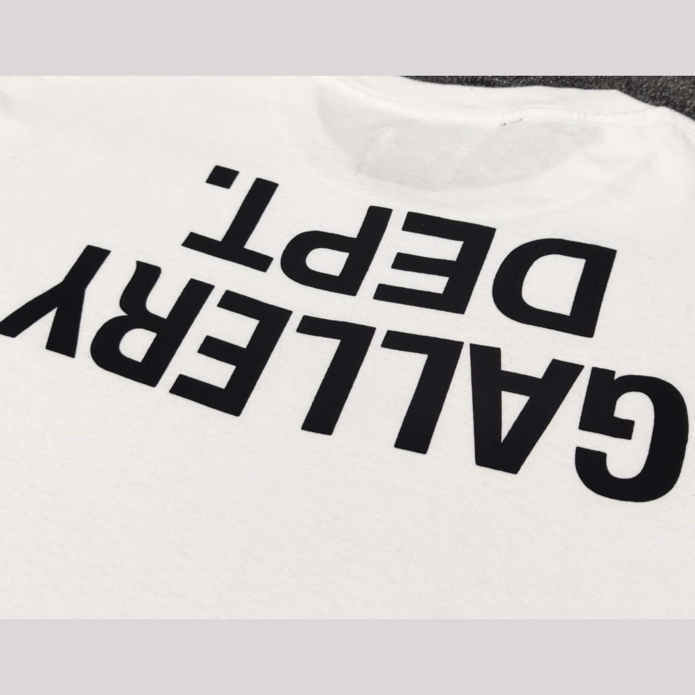 Gallery Dept Tee White Black Used Small - FashionPlug