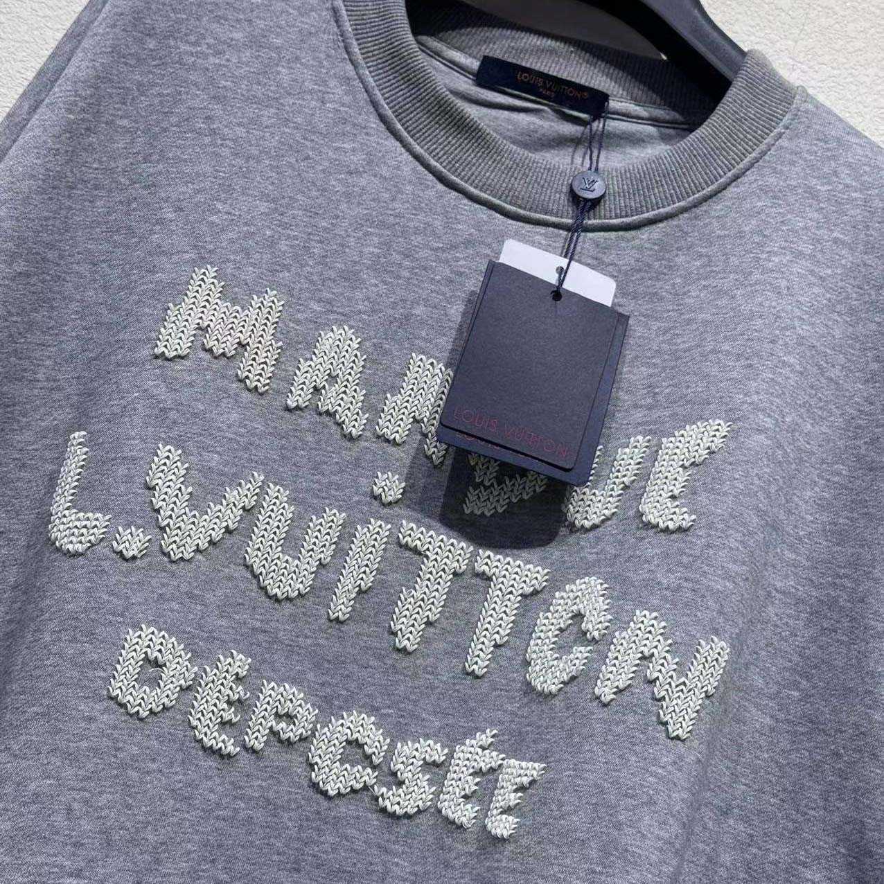 Louis Vuitton Embroidered Signature Sweatshirt   1AIKCO - FashionPlug