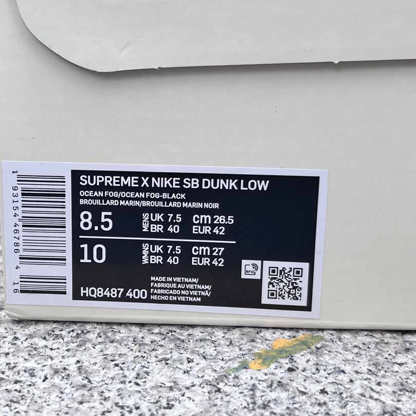 Supreme x Nike Dunk SB LOW PRO OG QS    HQ8487-400 - FashionPlug