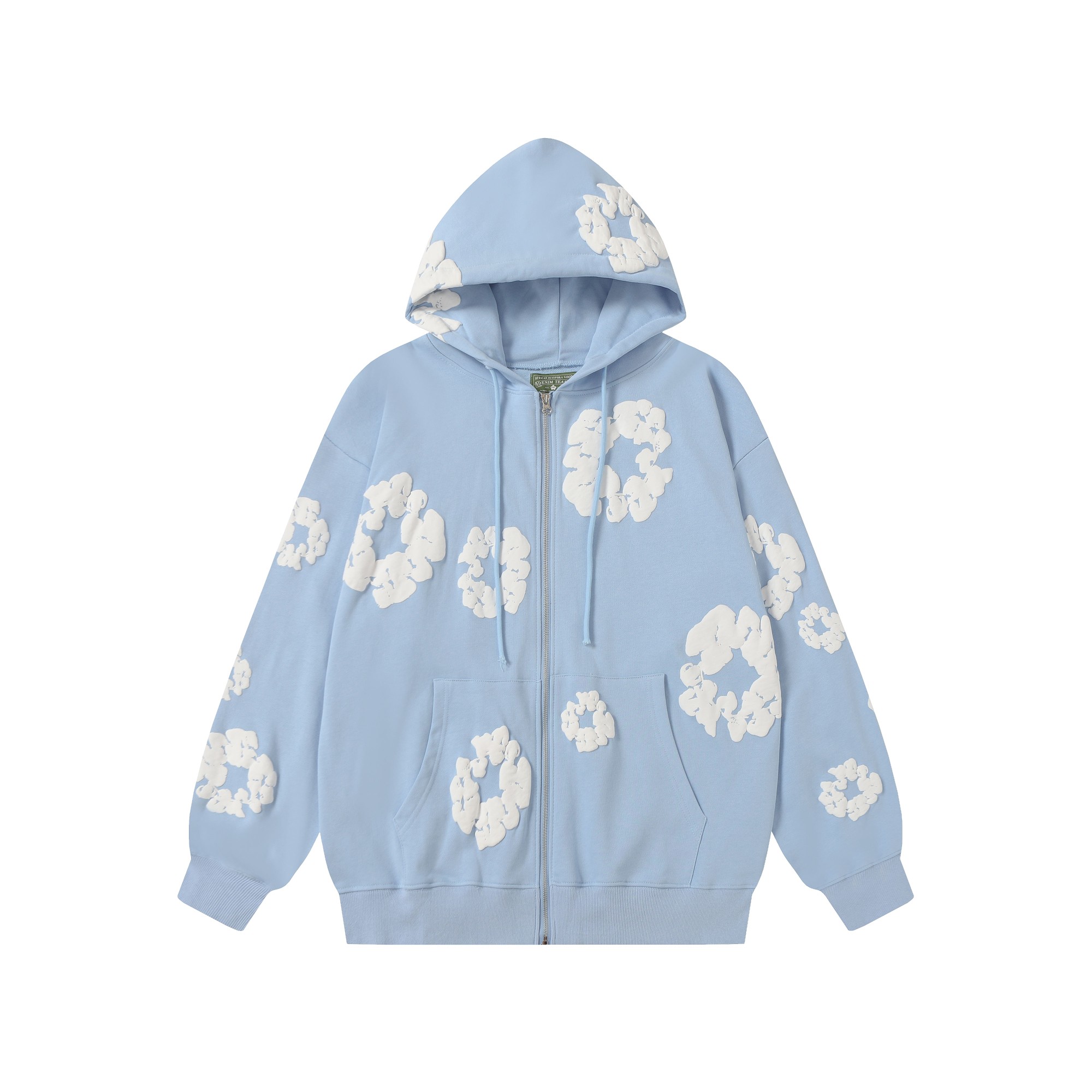 Denim Tears Cotton Wreath Zip Hoodie  - FashionPlug